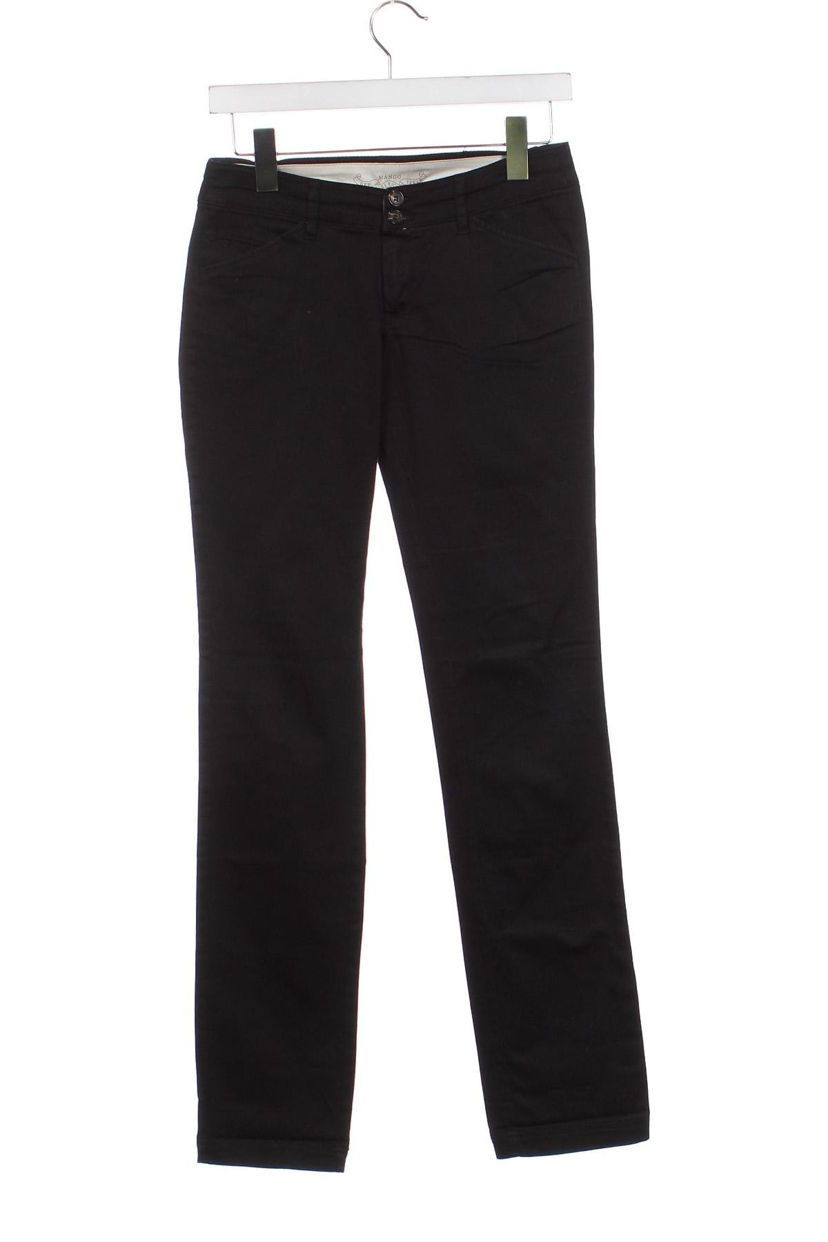 Дамски панталон Mango, Размер XS, Цвят Черен, Цена 9,15 лв.