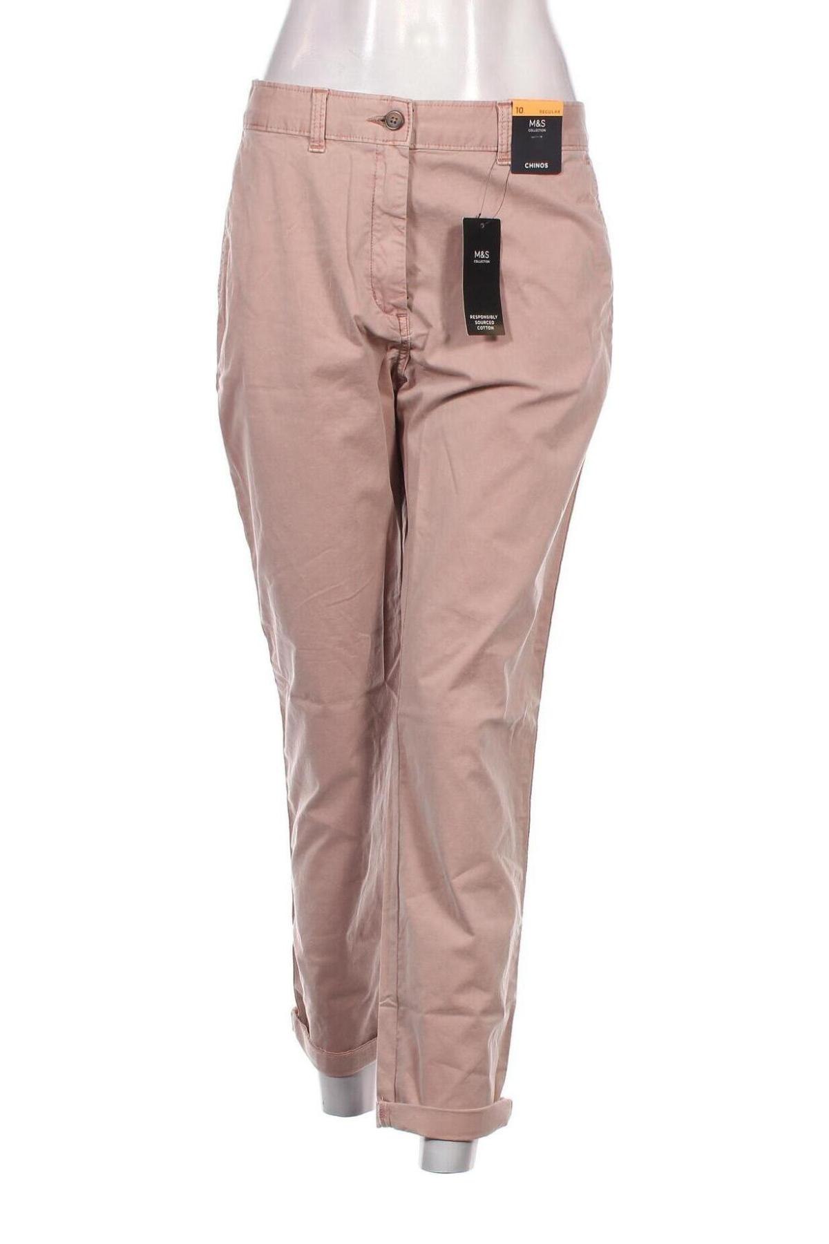 Damenhose Marks & Spencer, Größe M, Farbe Aschrosa, Preis 27,84 €