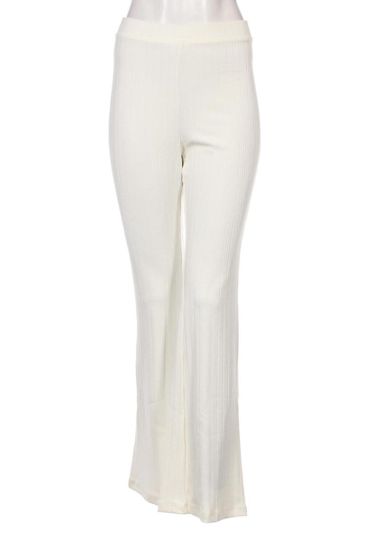Γυναικείο παντελόνι Monki, Μέγεθος L, Χρώμα Εκρού, Τιμή 7,58 €
