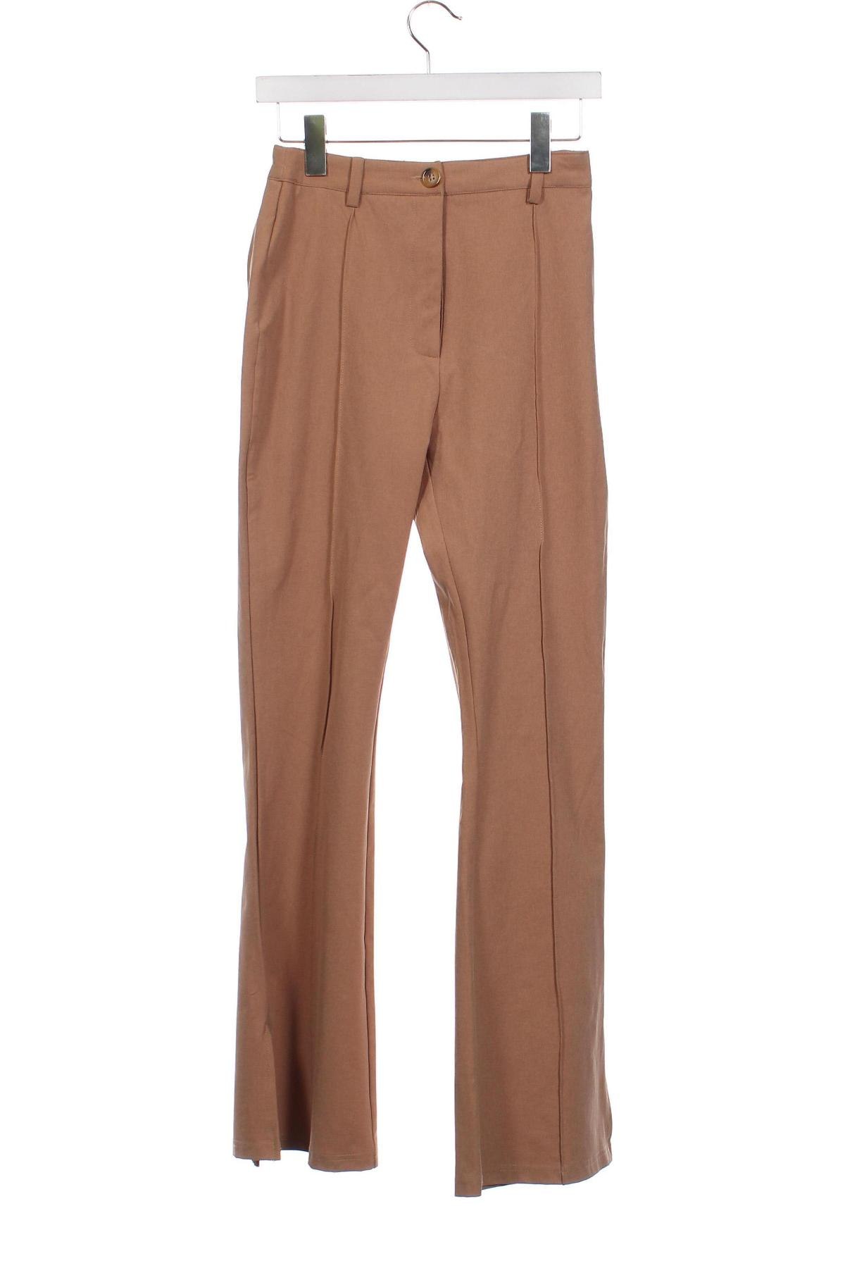 Дамски панталон SHEIN, Размер XS, Цвят Кафяв, Цена 29,01 лв.
