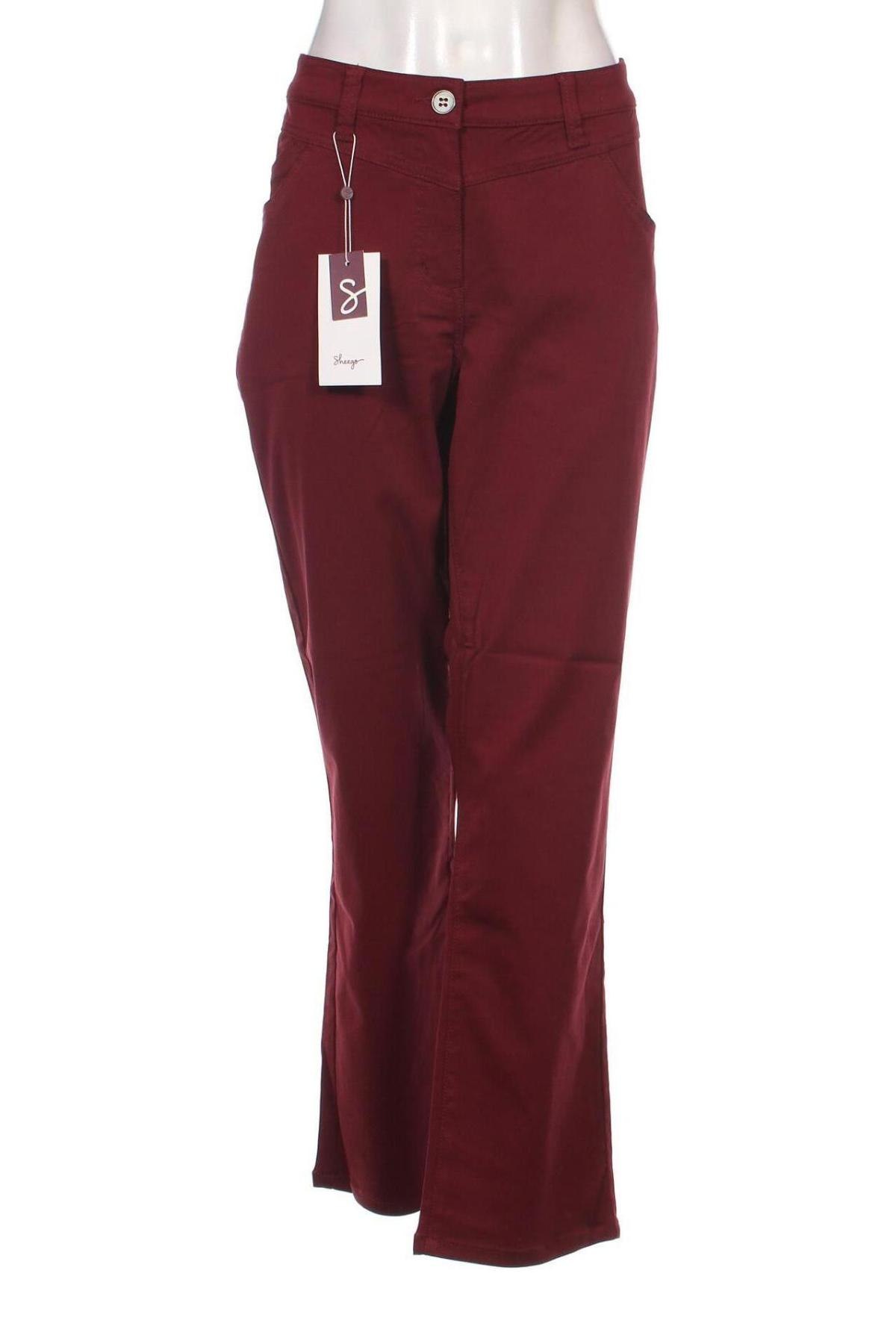 Дамски панталон Sheego, Размер XL, Цвят Червен, Цена 21,75 лв.