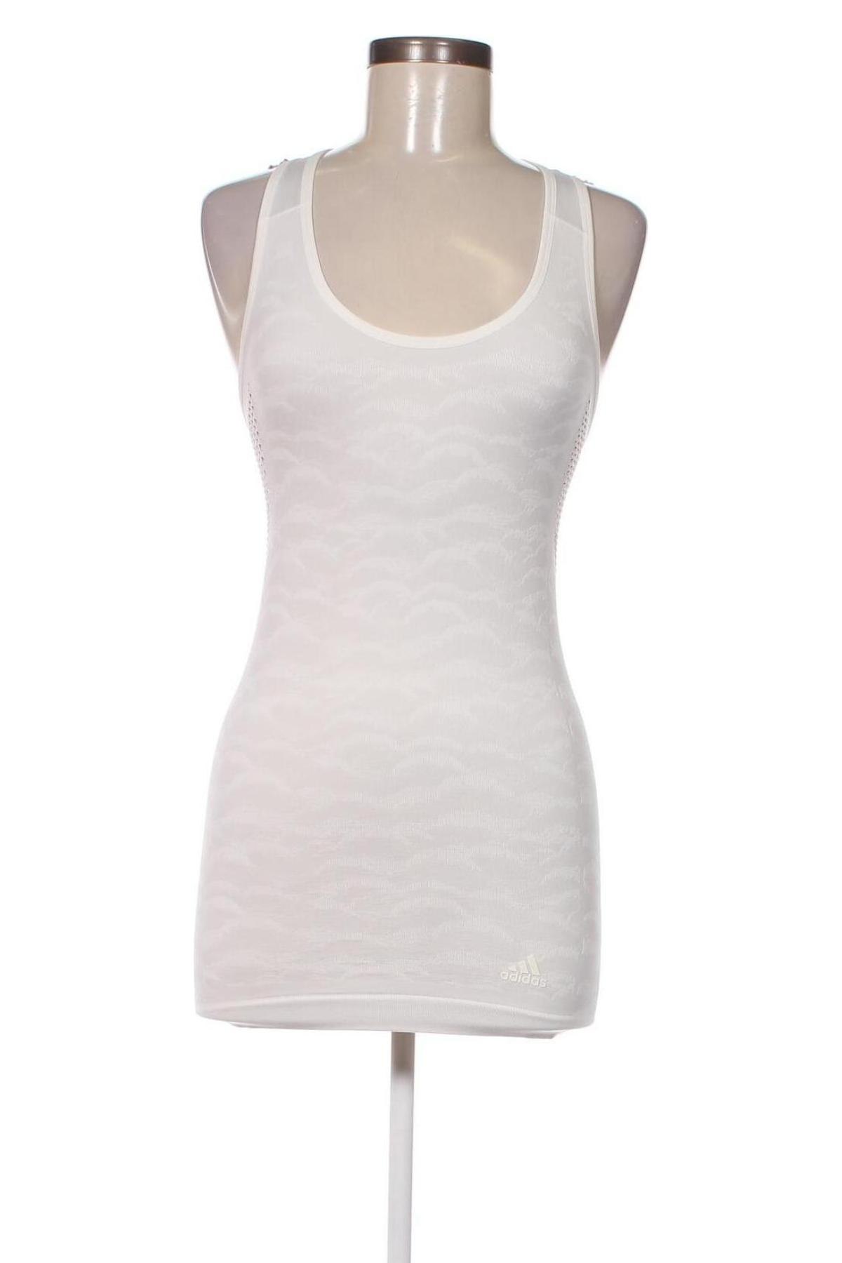 Γυναικείο αμάνικο μπλουζάκι Adidas, Μέγεθος S, Χρώμα Λευκό, Τιμή 30,41 €