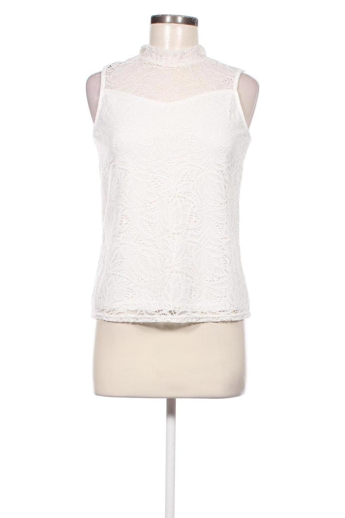 Γυναικείο αμάνικο μπλουζάκι Cache Cache, Μέγεθος M, Χρώμα Λευκό, Τιμή 6,62 €