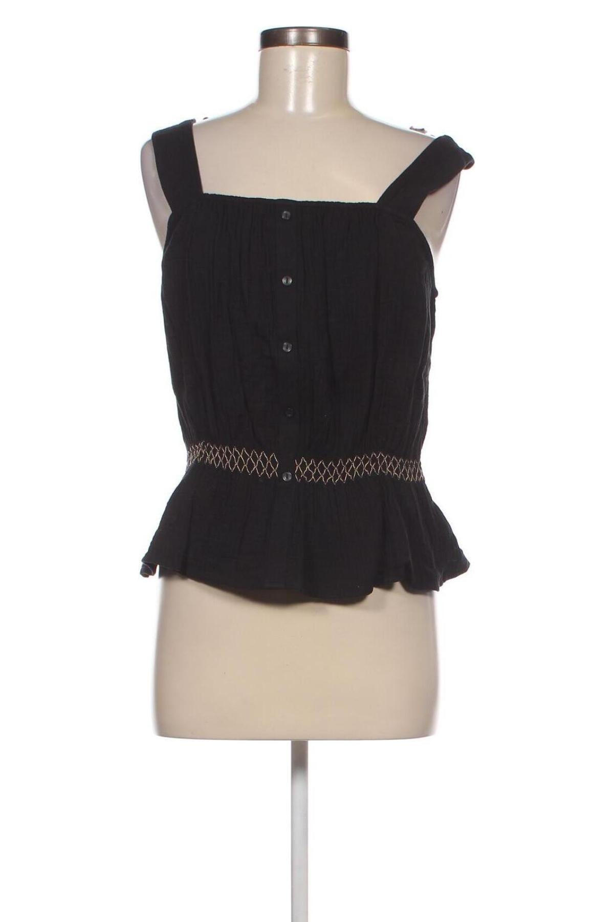 Γυναικείο αμάνικο μπλουζάκι Camaieu, Μέγεθος L, Χρώμα Μαύρο, Τιμή 5,19 €