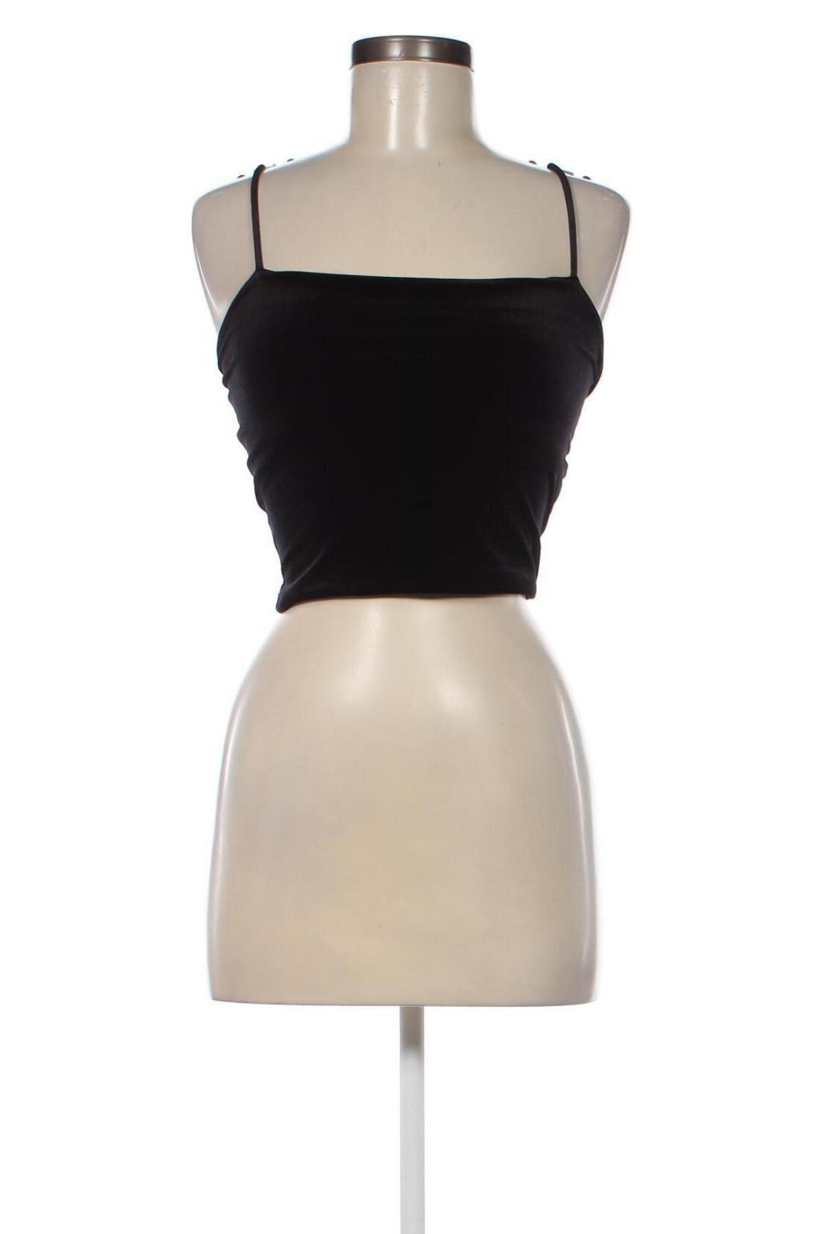 Γυναικείο αμάνικο μπλουζάκι Gina Tricot, Μέγεθος XS, Χρώμα Μαύρο, Τιμή 2,49 €