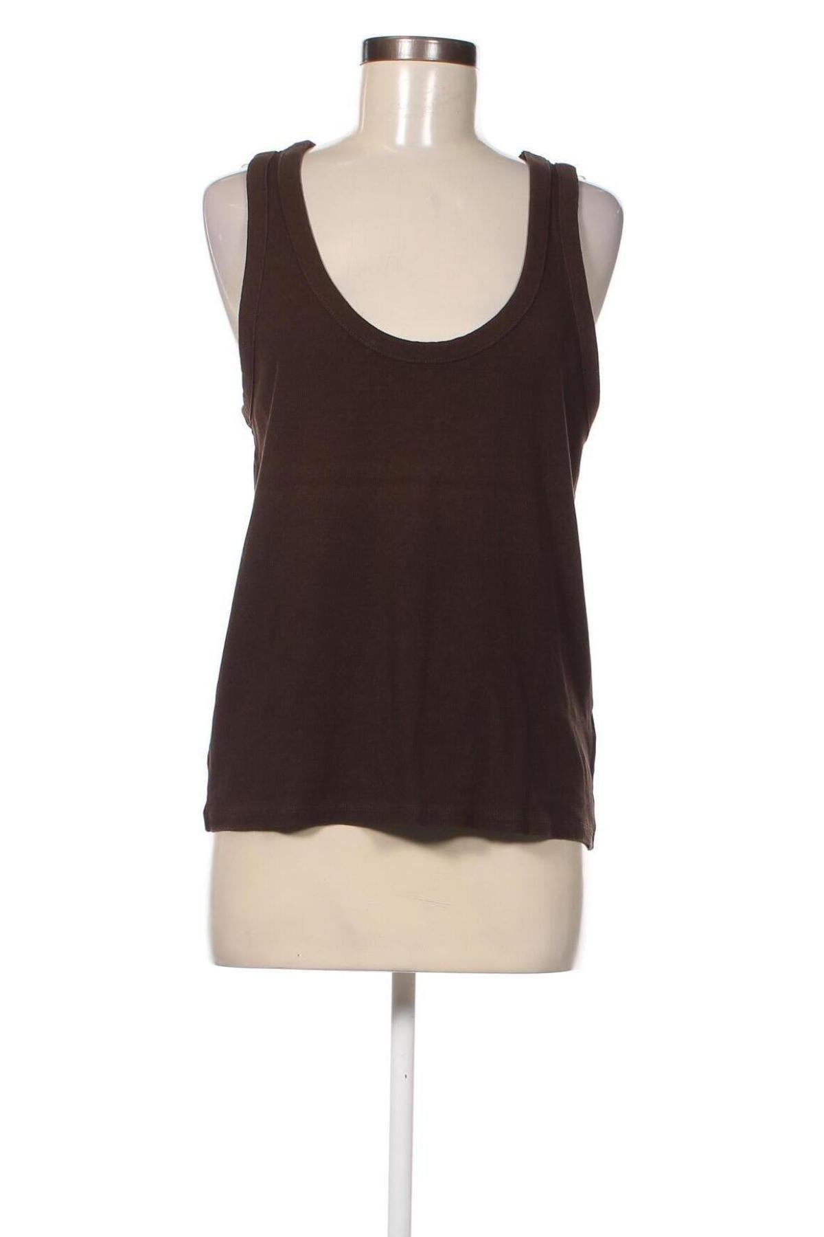 Γυναικείο αμάνικο μπλουζάκι H&M, Μέγεθος L, Χρώμα Καφέ, Τιμή 8,04 €