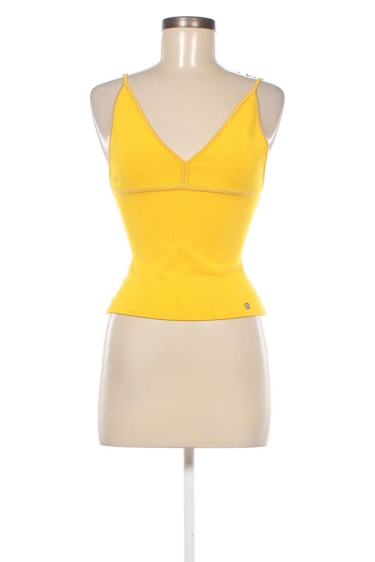 Γυναικείο αμάνικο μπλουζάκι Herve Leger, Μέγεθος S, Χρώμα Κίτρινο, Τιμή 246,91 €