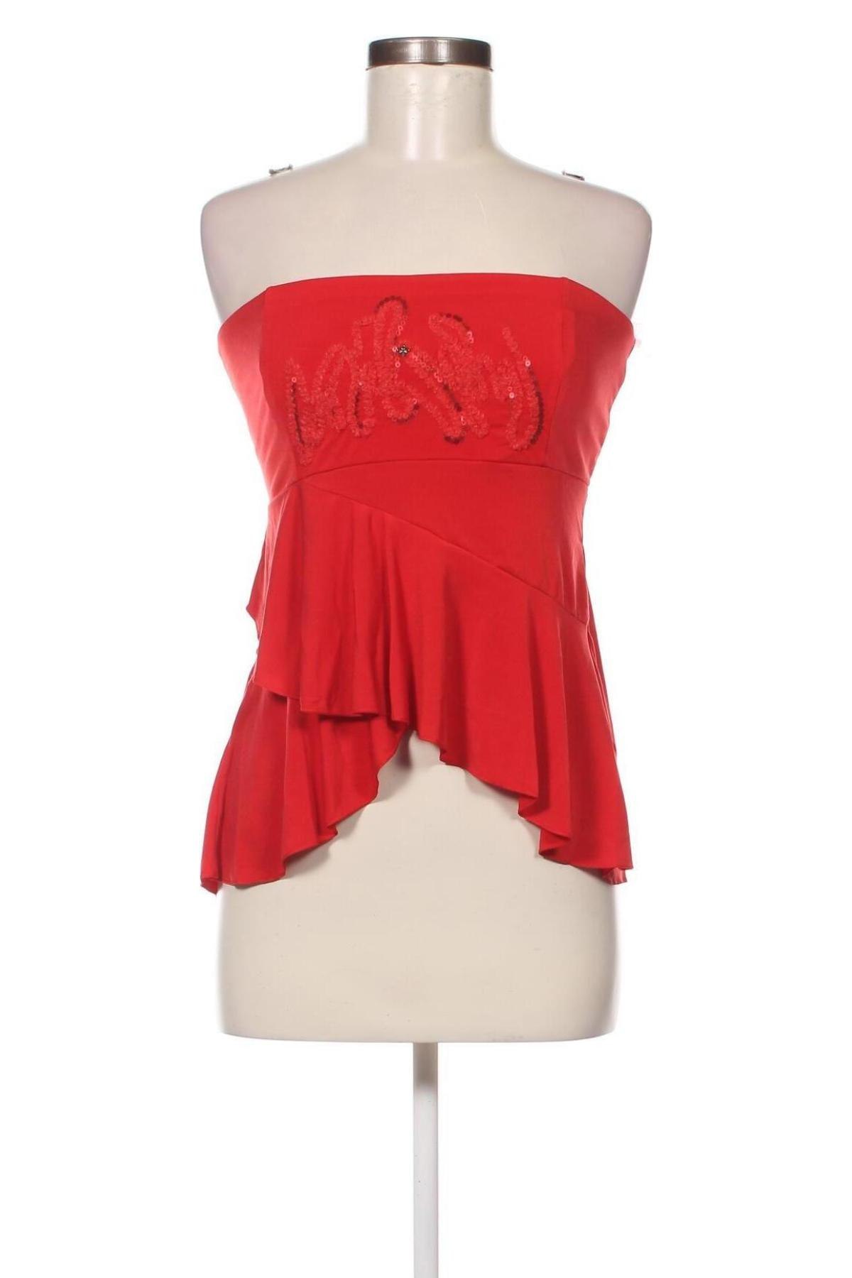 Γυναικείο αμάνικο μπλουζάκι La Mode Est A Vous, Μέγεθος M, Χρώμα Κόκκινο, Τιμή 6,82 €