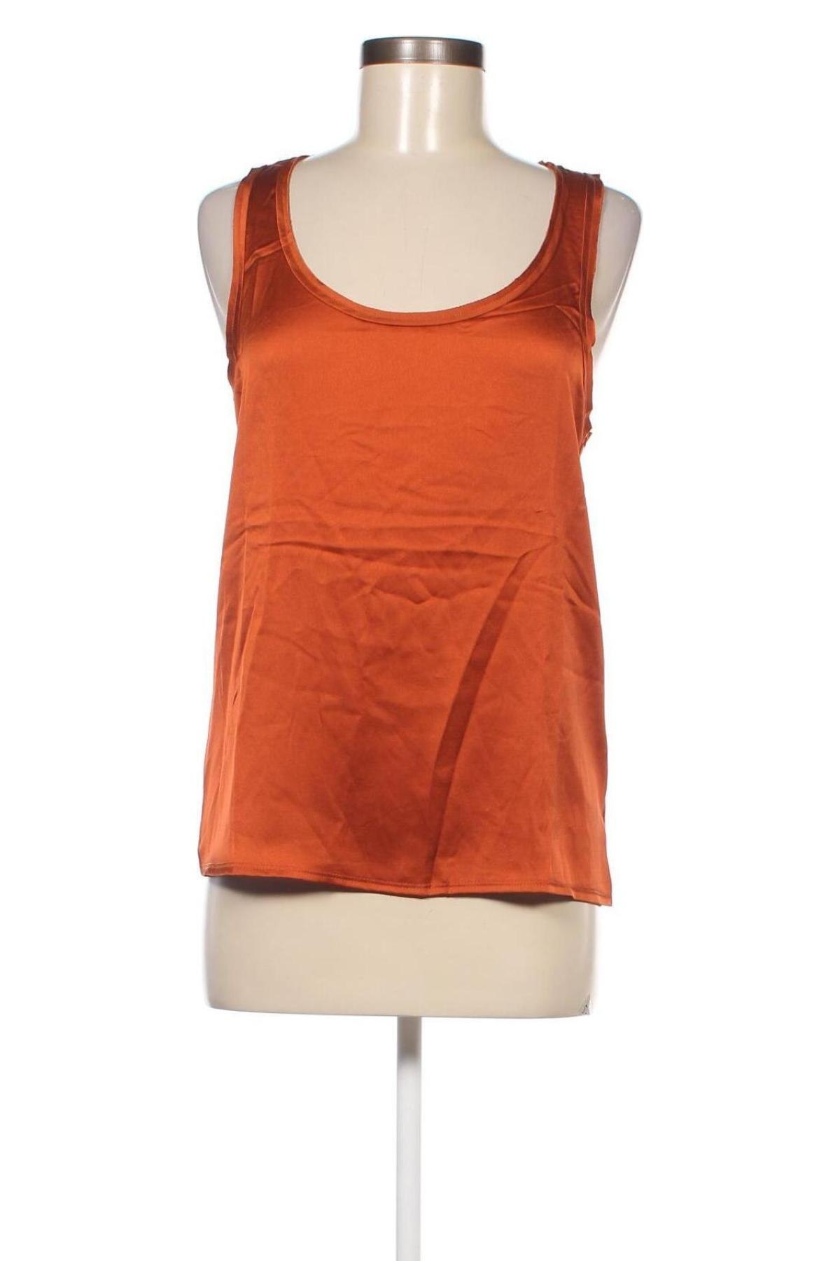 Γυναικείο αμάνικο μπλουζάκι Mango, Μέγεθος M, Χρώμα Πορτοκαλί, Τιμή 3,20 €