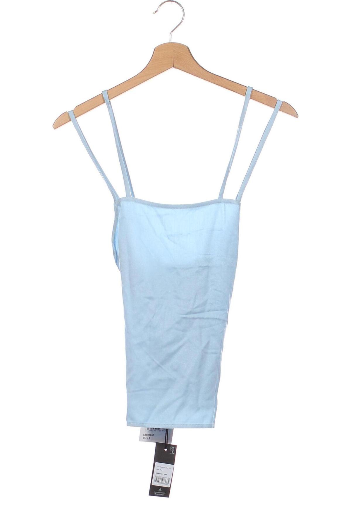 Γυναικείο αμάνικο μπλουζάκι NU-IN, Μέγεθος XS, Χρώμα Μπλέ, Τιμή 5,98 €