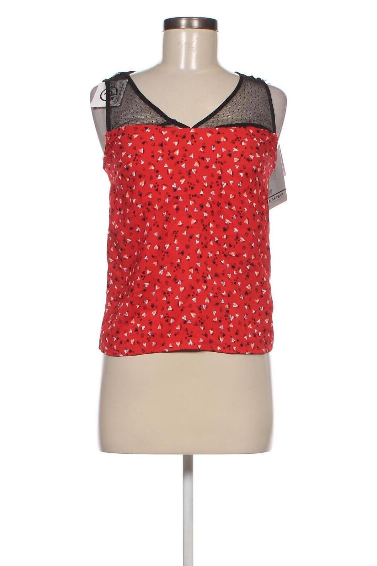 Γυναικείο αμάνικο μπλουζάκι Naf Naf, Μέγεθος XS, Χρώμα Πολύχρωμο, Τιμή 5,68 €