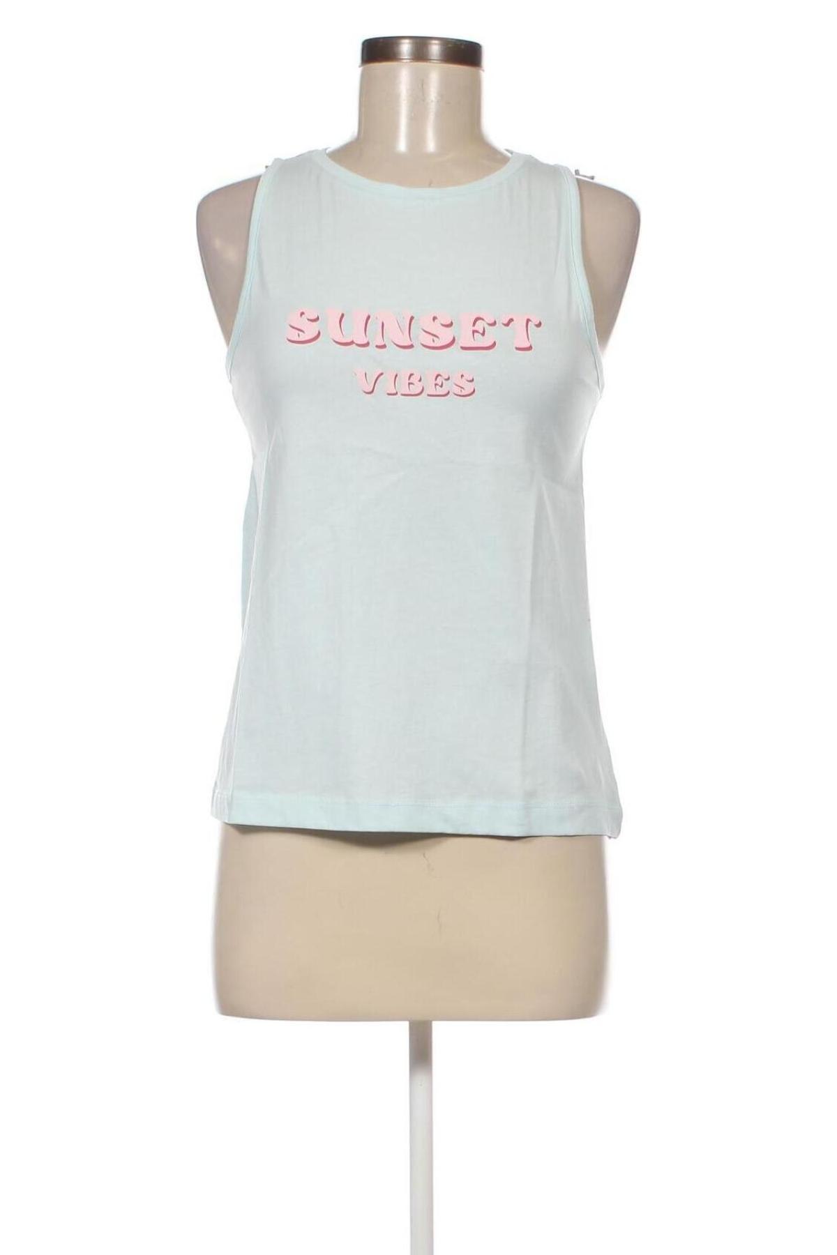 Γυναικείο αμάνικο μπλουζάκι Springfield, Μέγεθος S, Χρώμα Μπλέ, Τιμή 5,43 €