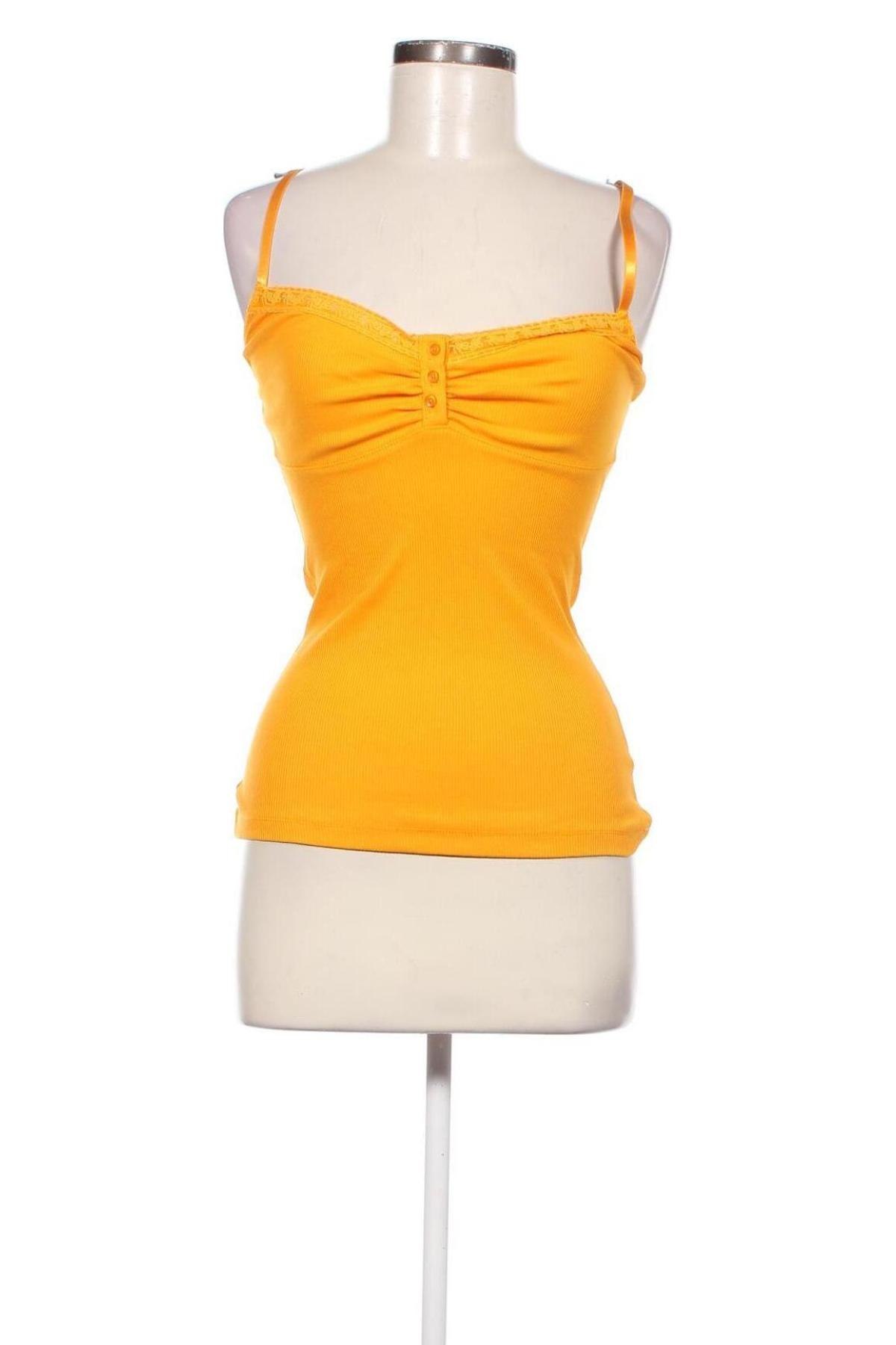 Γυναικείο αμάνικο μπλουζάκι Terranova, Μέγεθος S, Χρώμα Κίτρινο, Τιμή 8,18 €