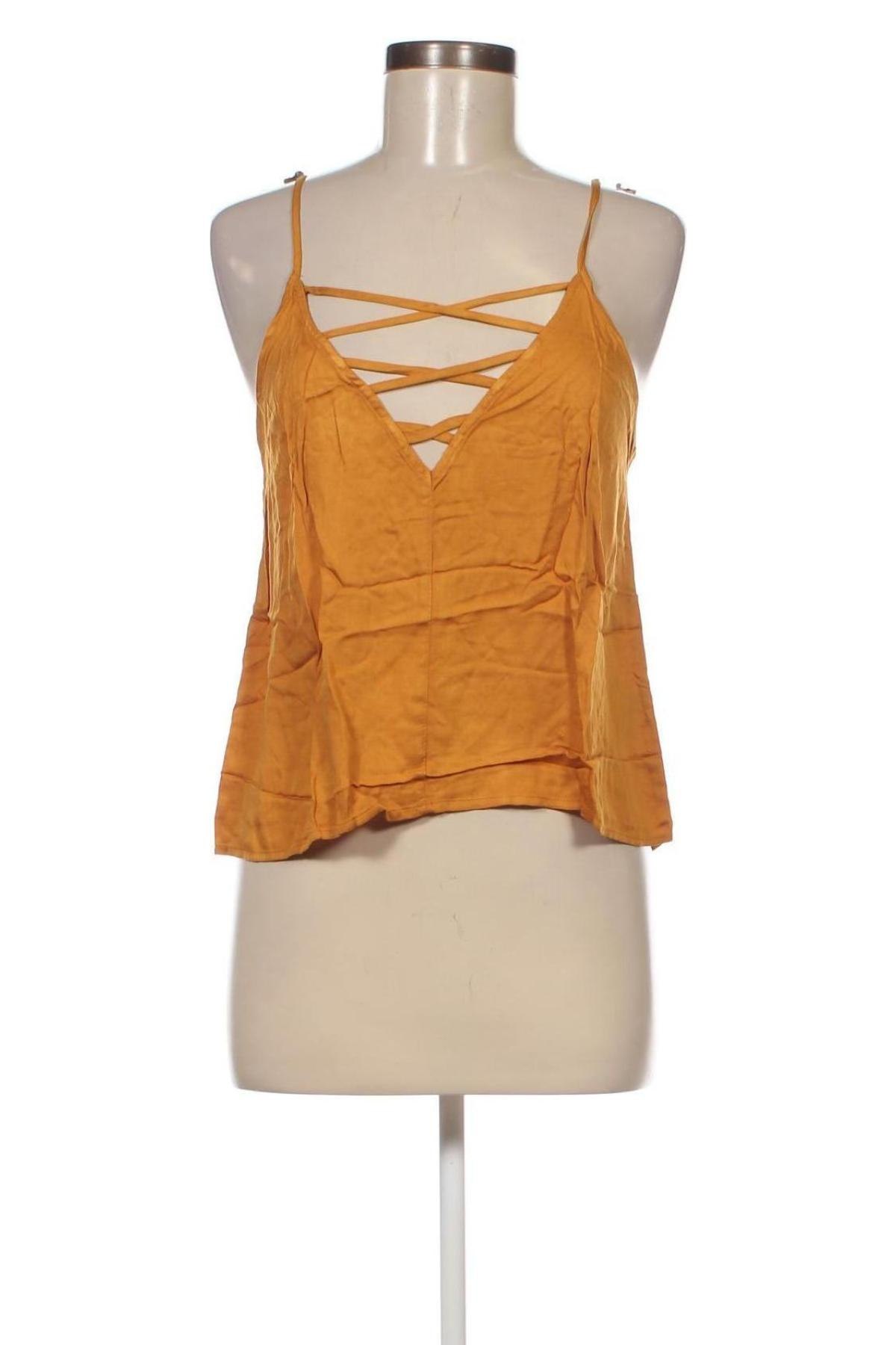 Γυναικείο αμάνικο μπλουζάκι Undiz, Μέγεθος M, Χρώμα Κίτρινο, Τιμή 5,08 €