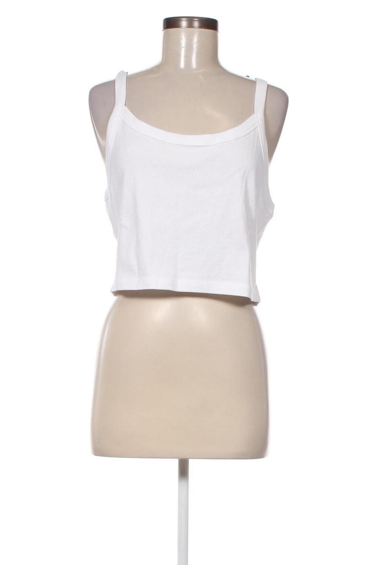Damska koszulka na ramiączkach Weekday, Rozmiar XL, Kolor Biały, Cena 28,54 zł