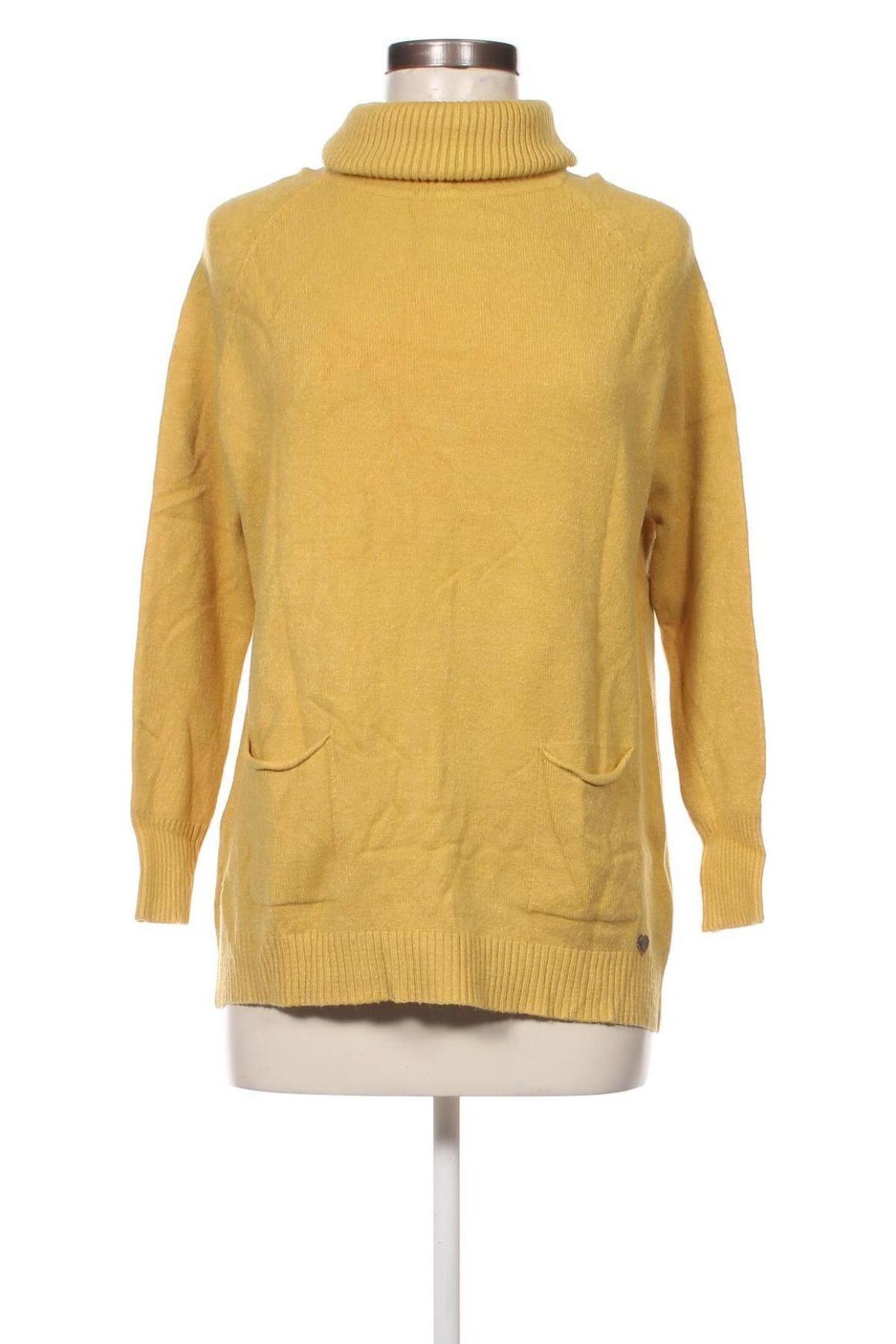 Дамски пуловер Alfa, Размер M, Цвят Жълт, Цена 9,28 лв.