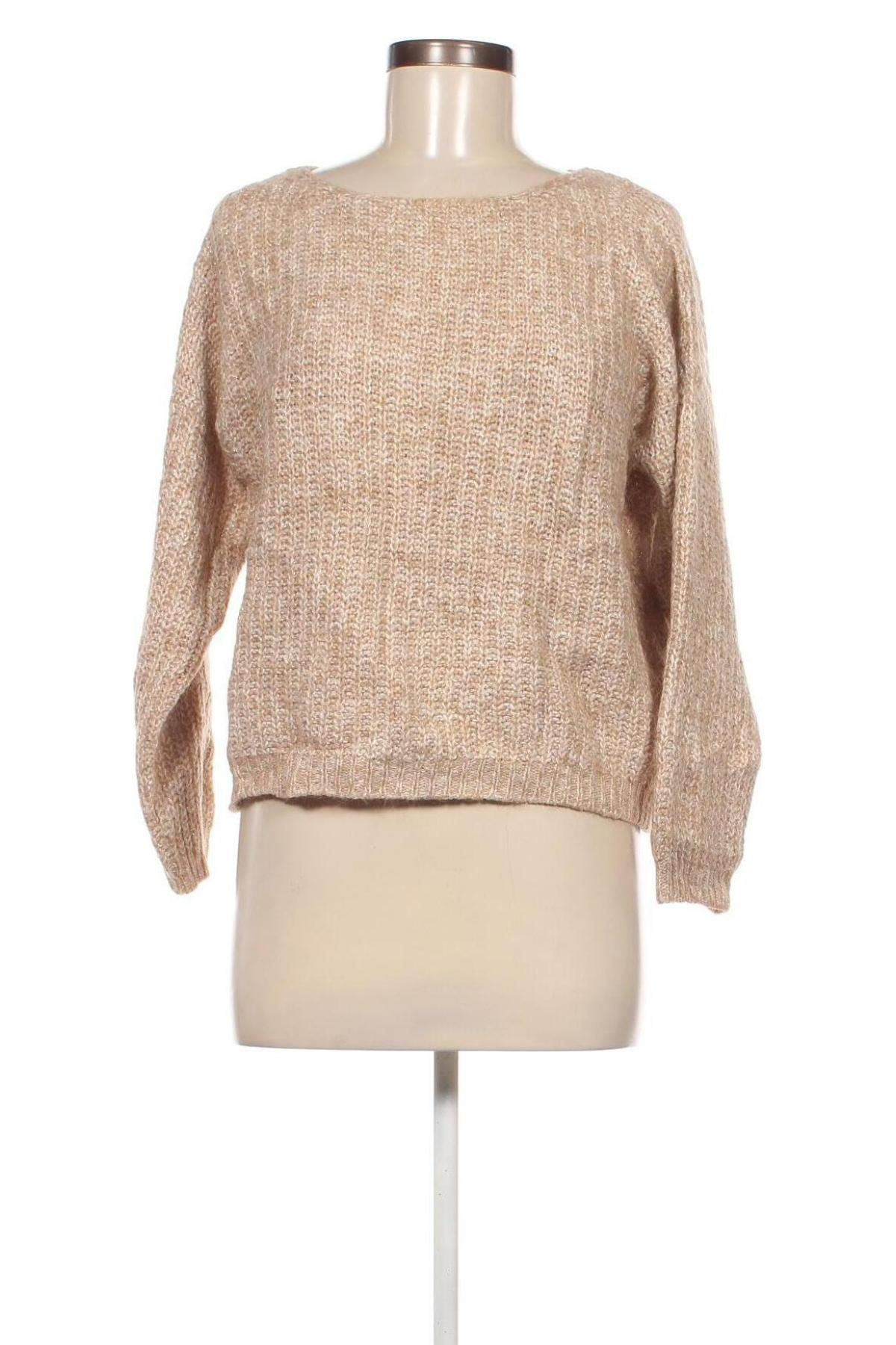 Дамски пуловер Cache Cache, Размер M, Цвят Бежов, Цена 13,05 лв.