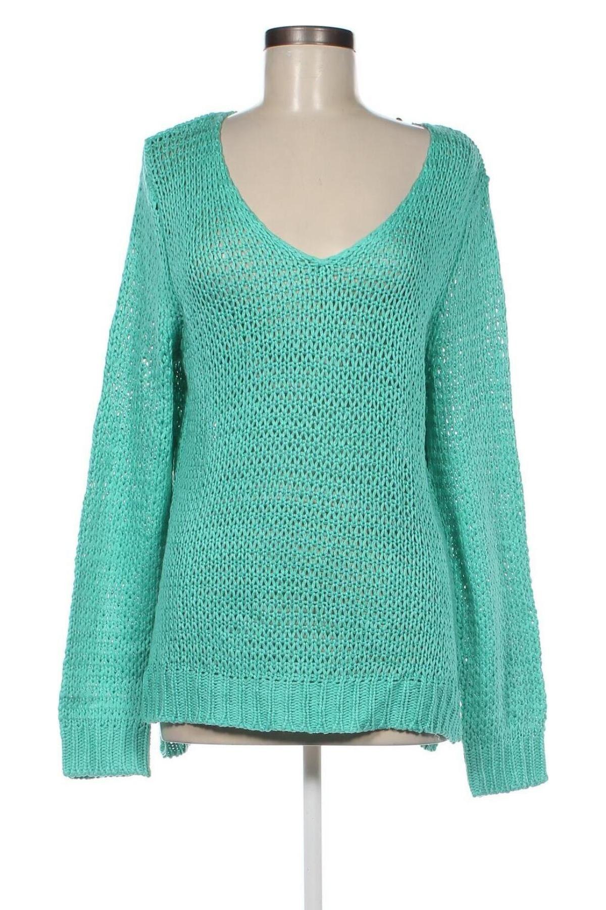 Дамски пуловер Cecilia Classics, Размер L, Цвят Зелен, Цена 13,05 лв.
