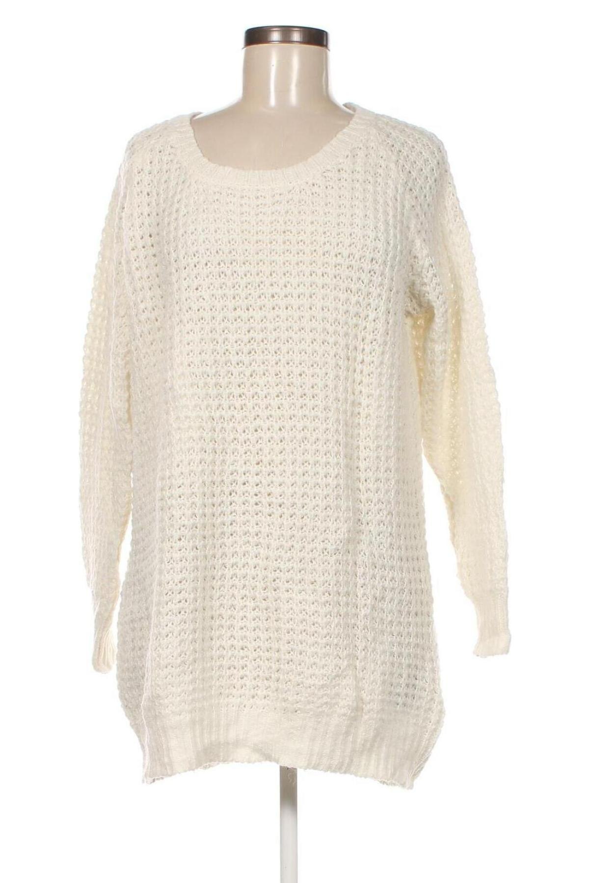 Дамски пуловер Distrikt Norrebro, Размер L, Цвят Бял, Цена 6,09 лв.