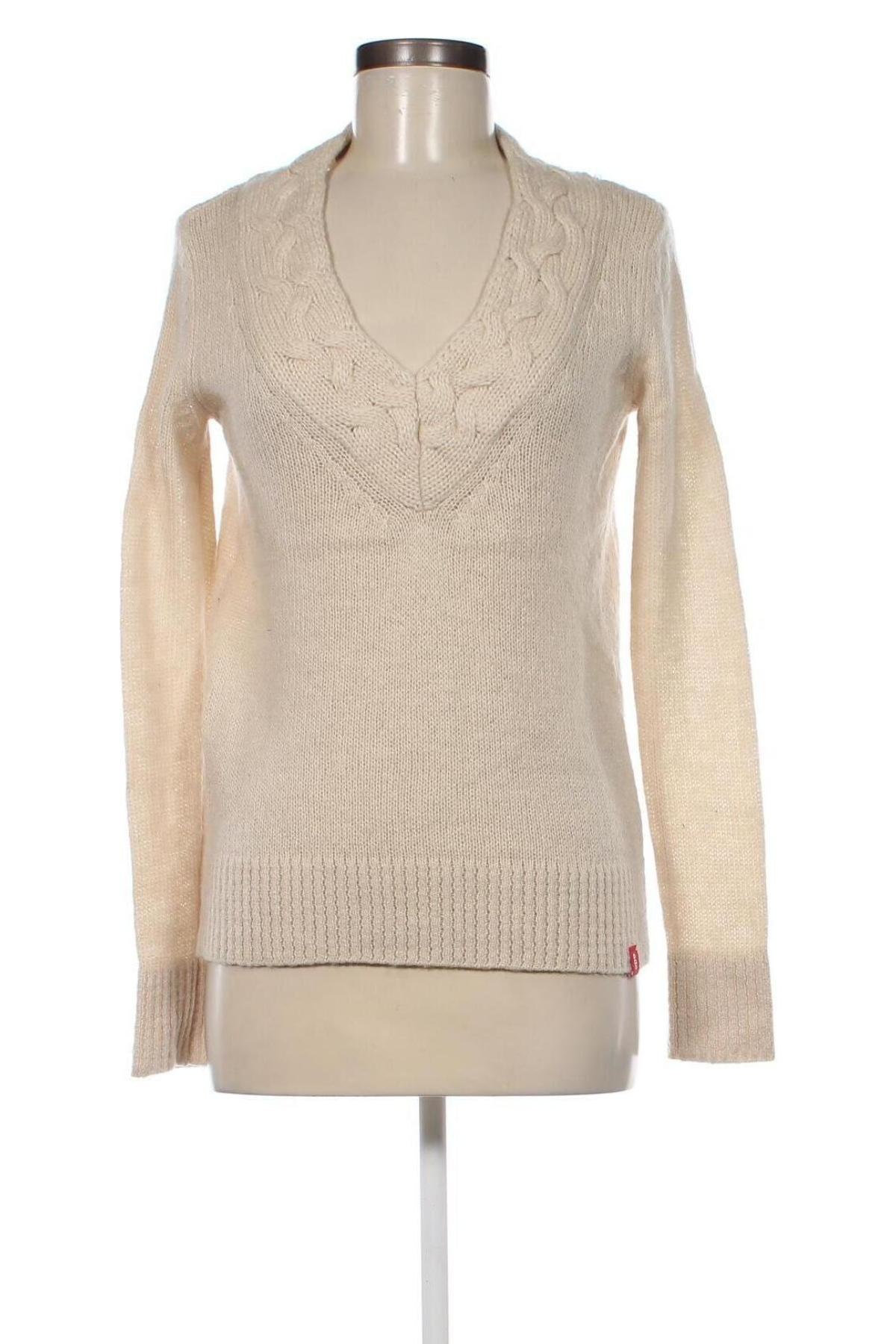 Дамски пуловер Edc By Esprit, Размер S, Цвят Бежов, Цена 14,40 лв.