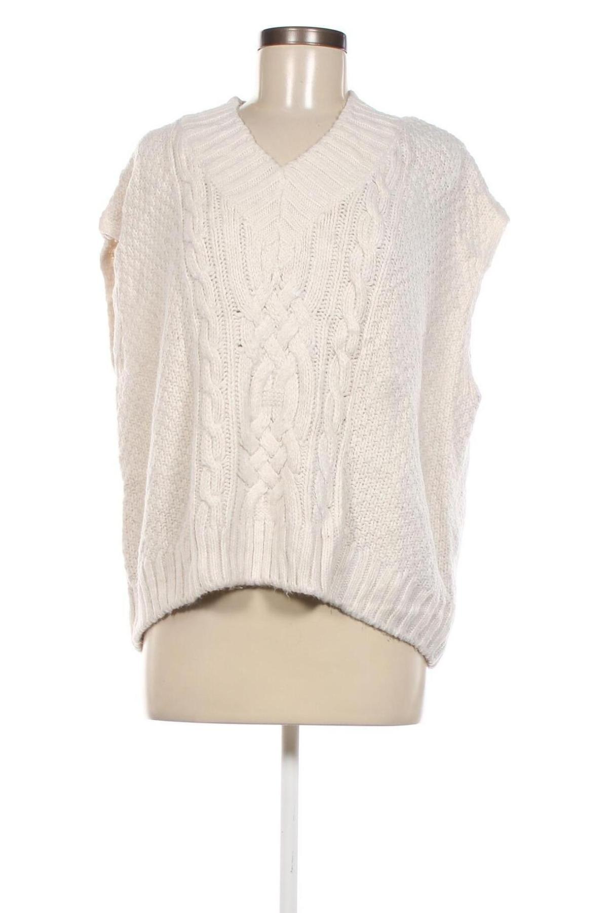 Дамски пуловер H&M, Размер L, Цвят Бял, Цена 7,54 лв.