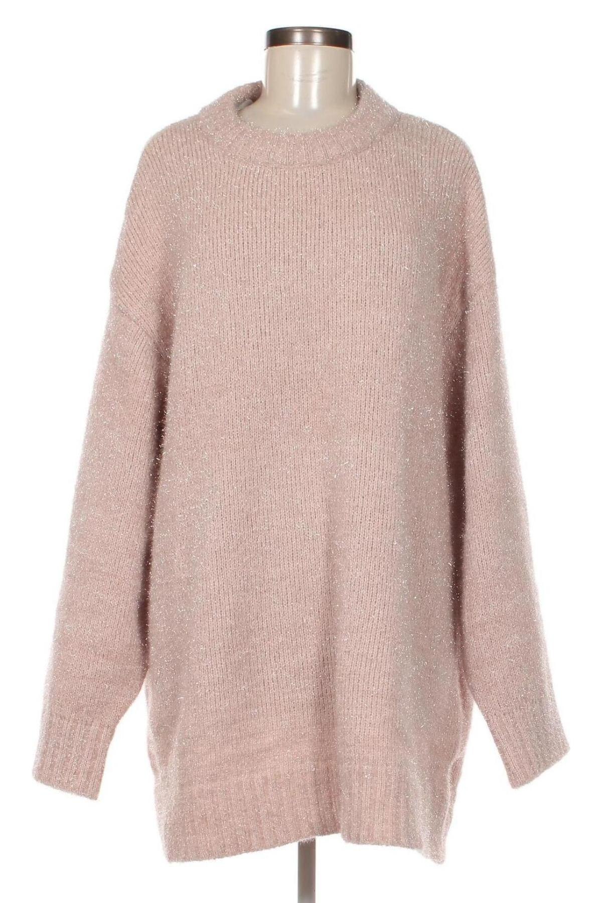 Damski sweter H&M, Rozmiar XXL, Kolor Popielaty róż, Cena 23,19 zł