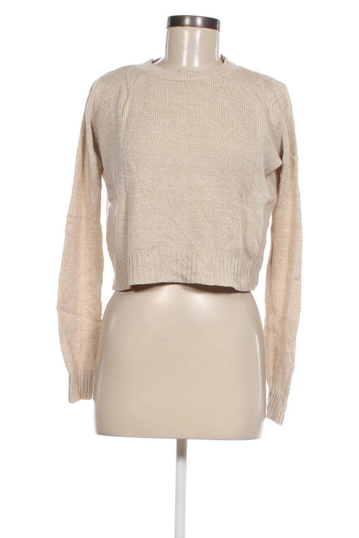 Дамски пуловер H&M Divided, Размер XS, Цвят Бежов, Цена 9,28 лв.