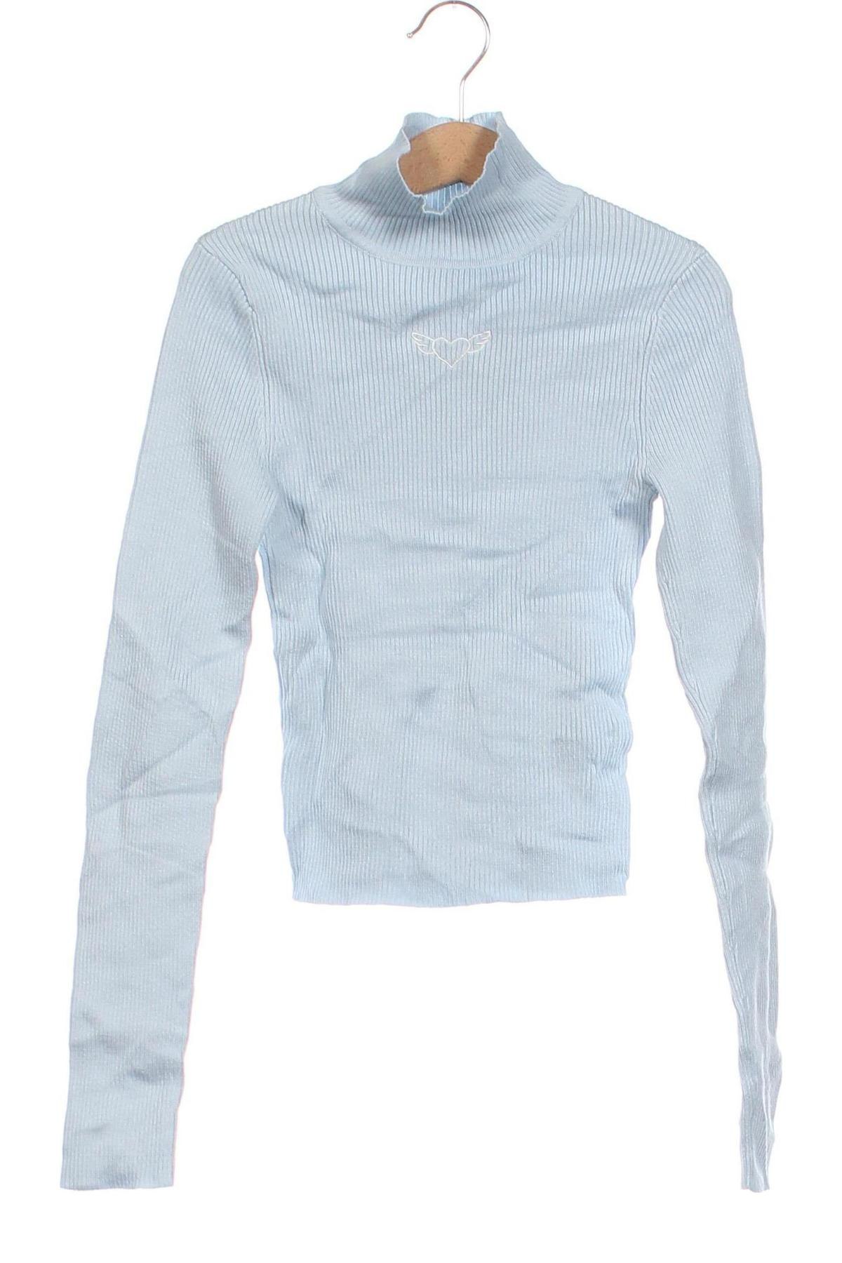 Дамски пуловер H&M Divided, Размер XS, Цвят Син, Цена 13,05 лв.