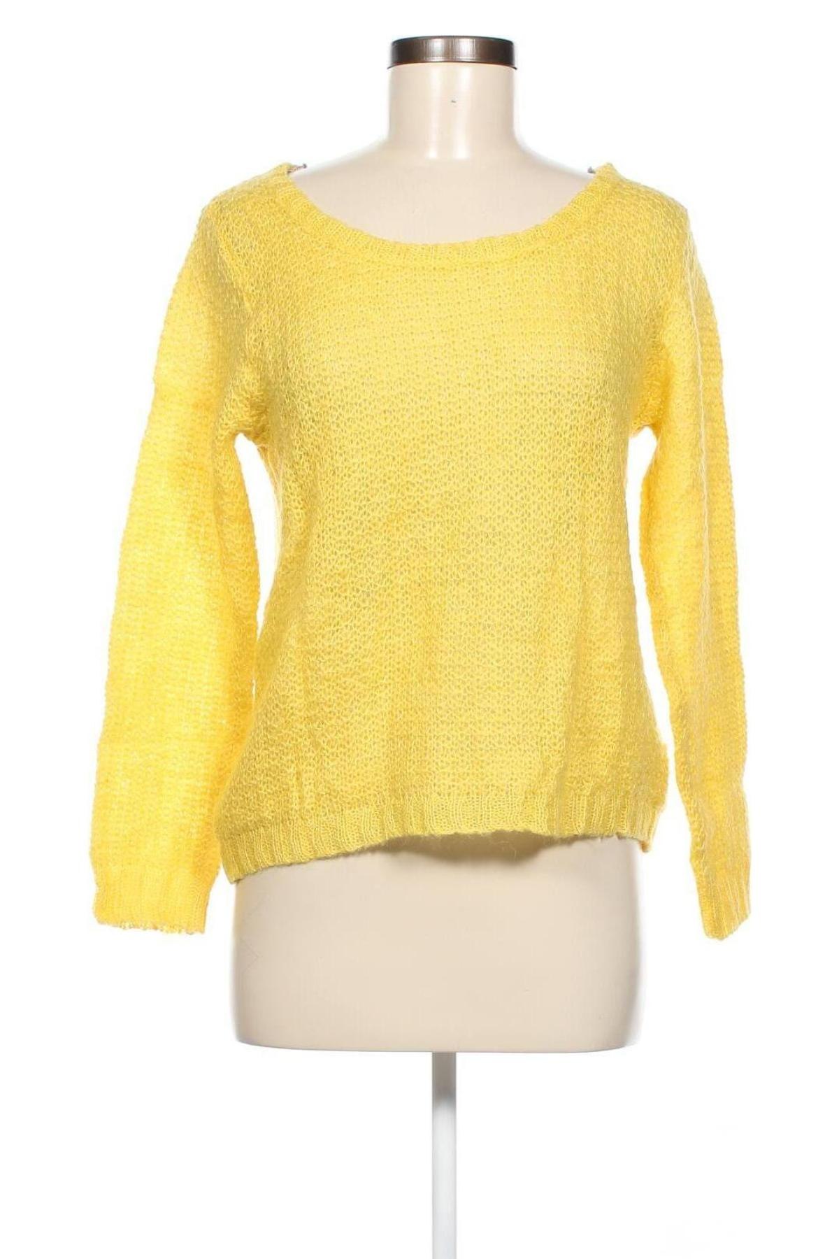 Дамски пуловер IKKS, Размер S, Цвят Жълт, Цена 17,00 лв.