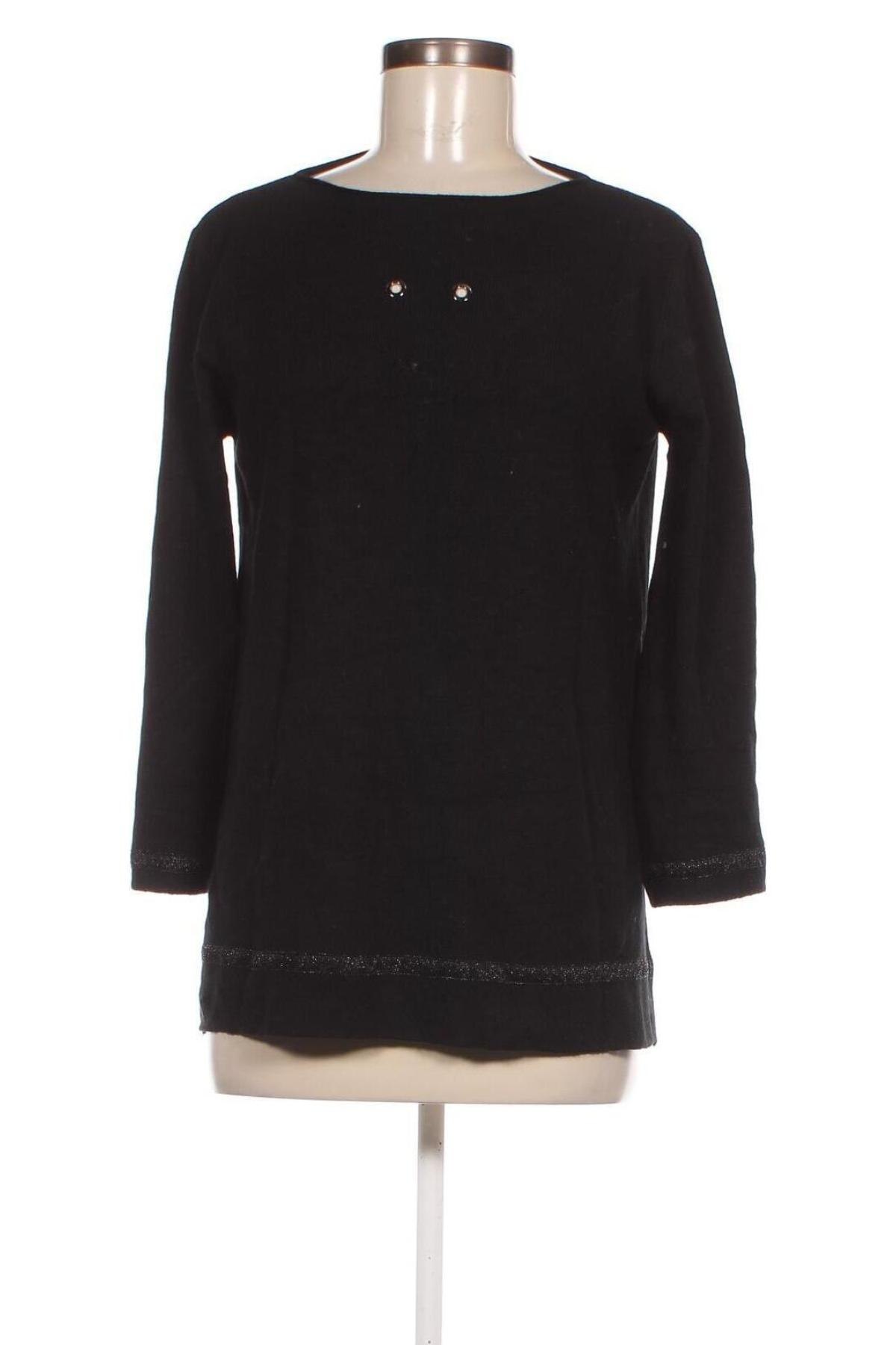 Дамски пуловер Jean Louis Francois, Размер M, Цвят Черен, Цена 13,05 лв.