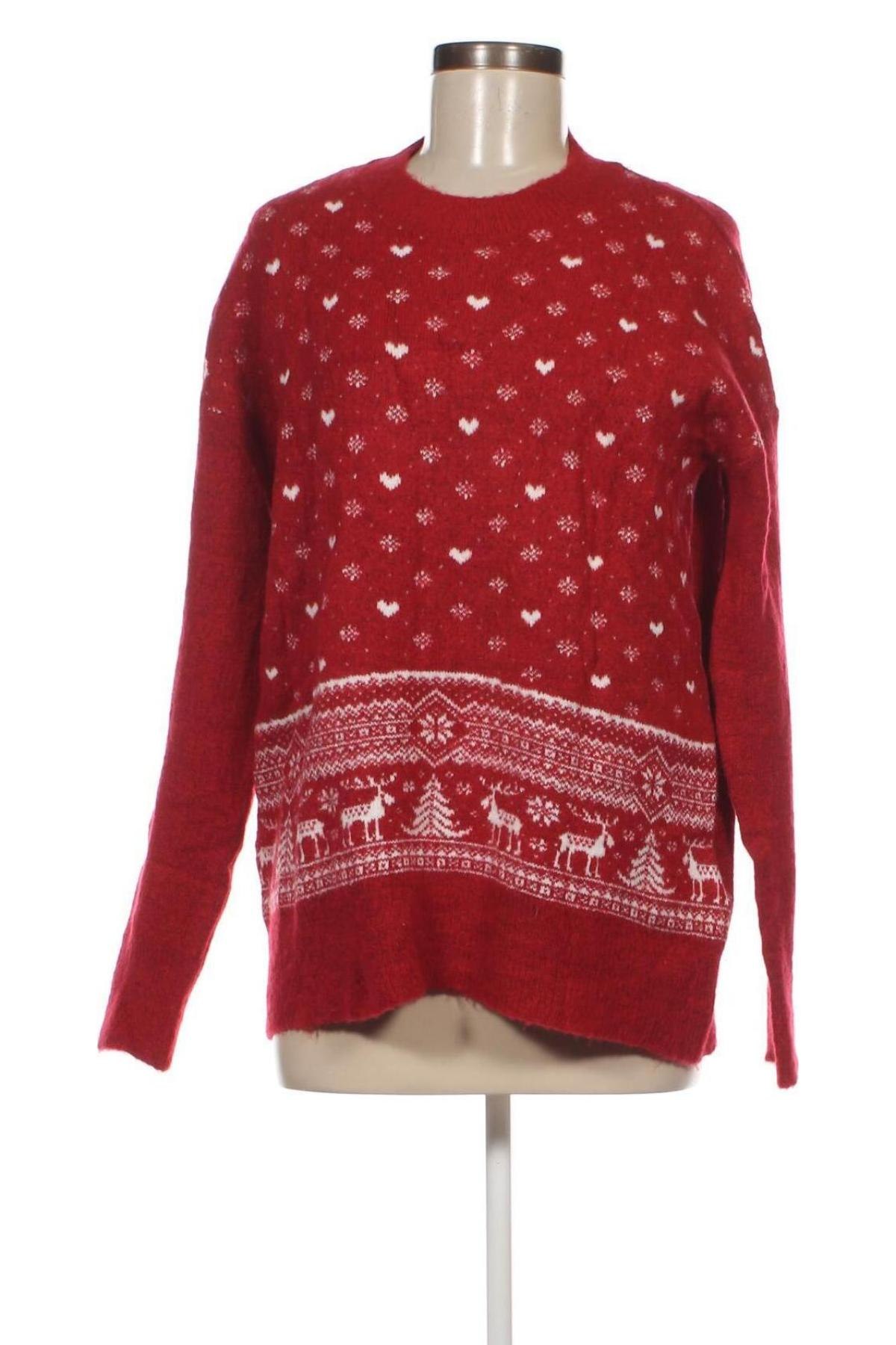 Γυναικείο πουλόβερ Kiabi, Μέγεθος M, Χρώμα Κόκκινο, Τιμή 8,07 €