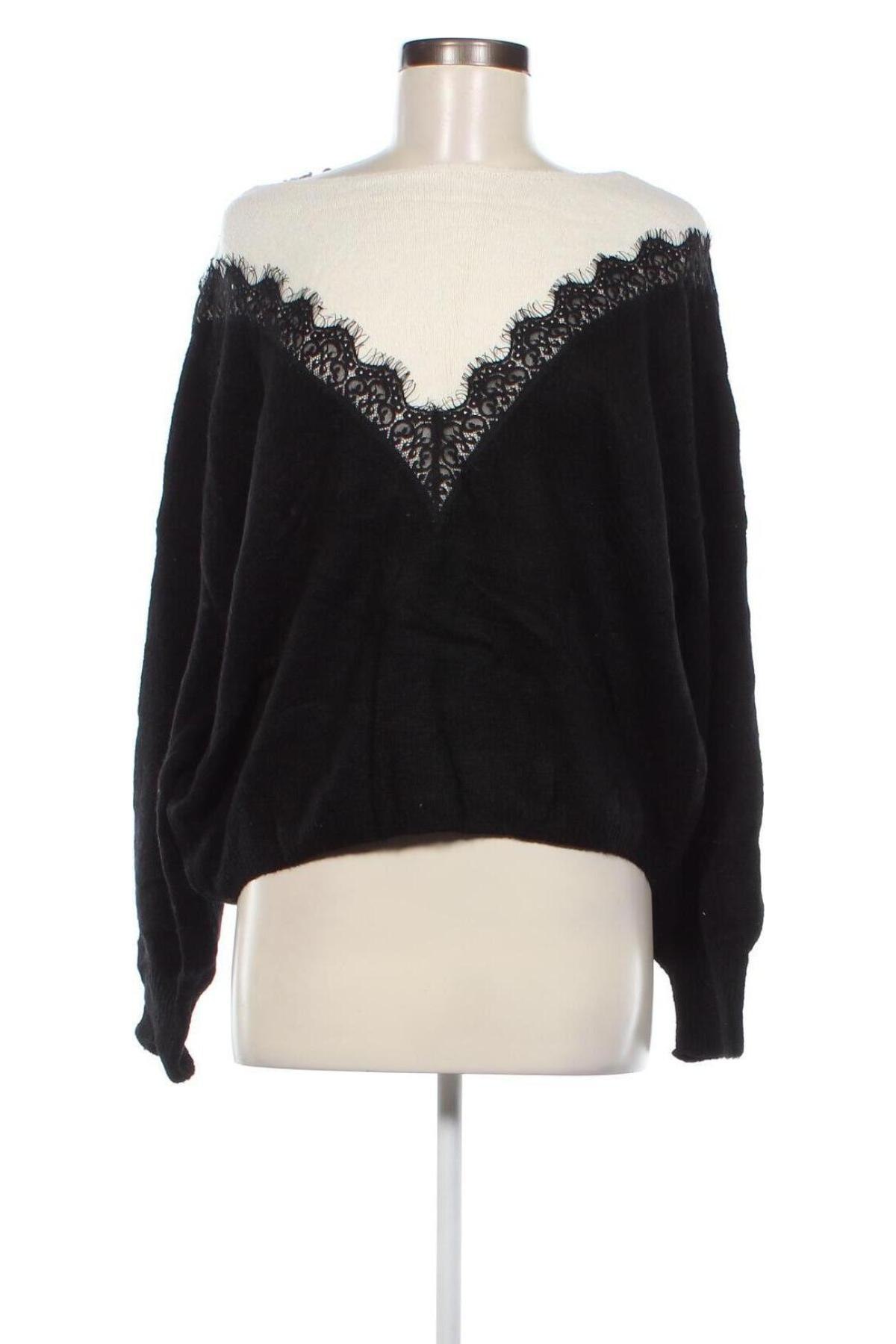 Γυναικείο πουλόβερ Monogram, Μέγεθος M, Χρώμα Μαύρο, Τιμή 10,18 €