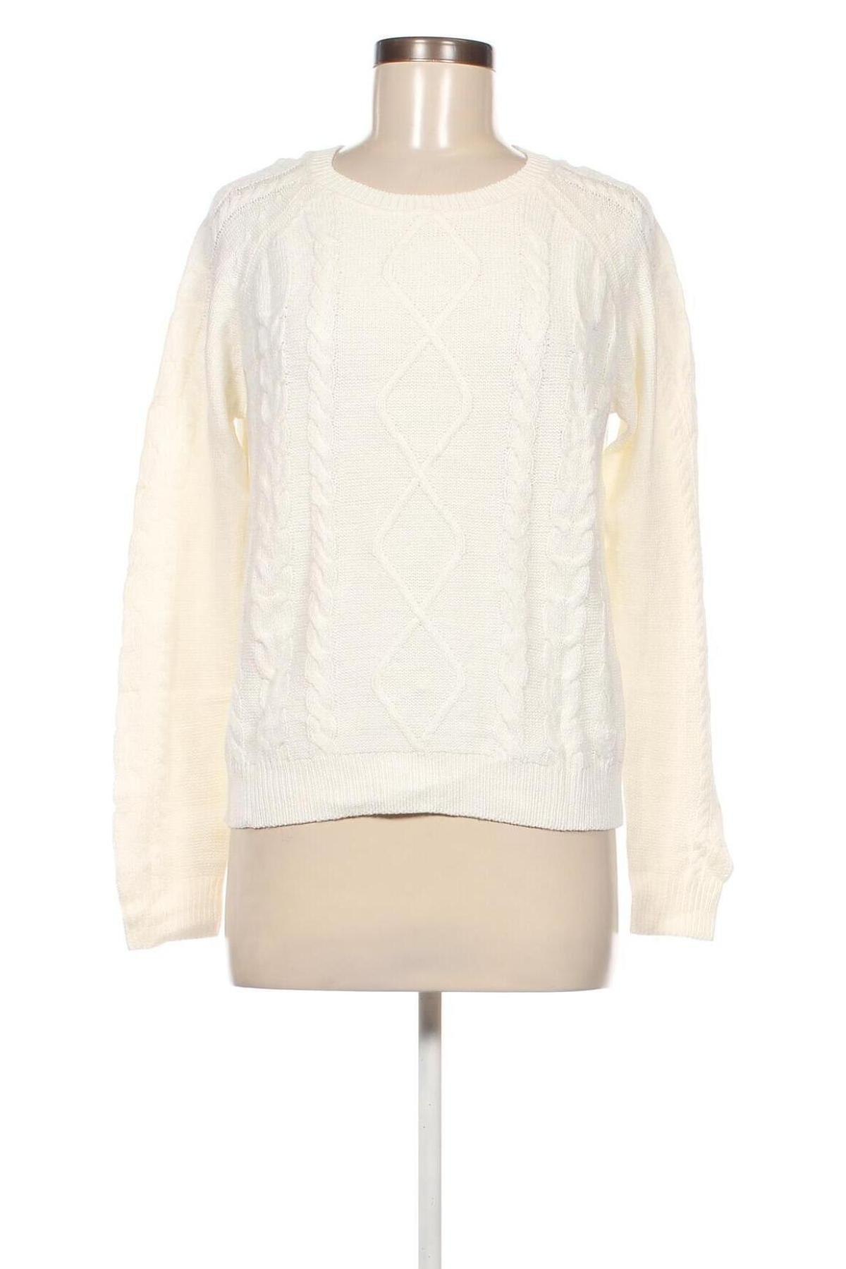 Γυναικείο πουλόβερ Pimkie, Μέγεθος S, Χρώμα Λευκό, Τιμή 4,49 €