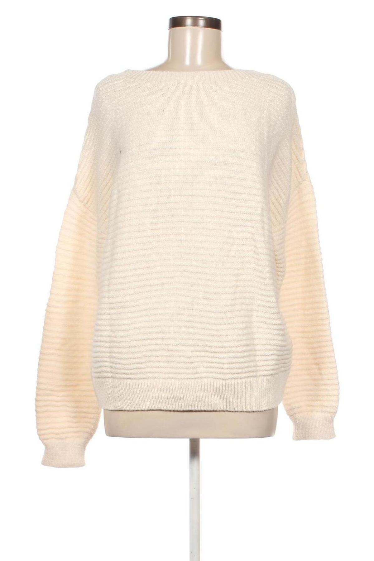 Γυναικείο πουλόβερ Promod, Μέγεθος L, Χρώμα Λευκό, Τιμή 4,49 €