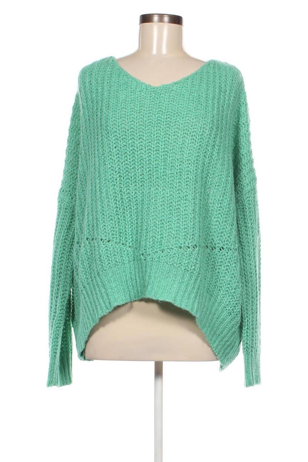 Γυναικείο πουλόβερ Pull&Bear, Μέγεθος M, Χρώμα Πράσινο, Τιμή 23,46 €