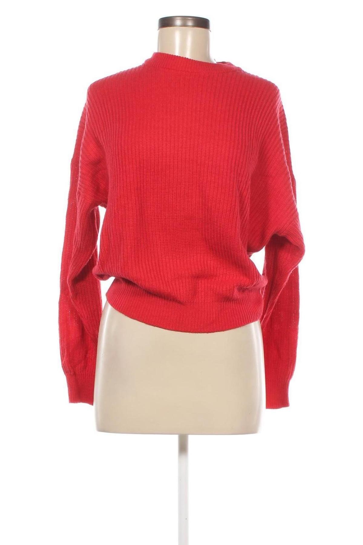 Дамски пуловер Pull&Bear, Размер S, Цвят Червен, Цена 29,00 лв.