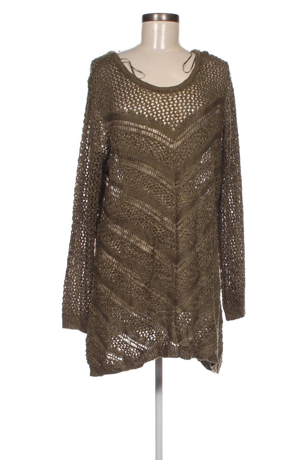 Дамски пуловер Sheego, Размер XL, Цвят Зелен, Цена 14,79 лв.
