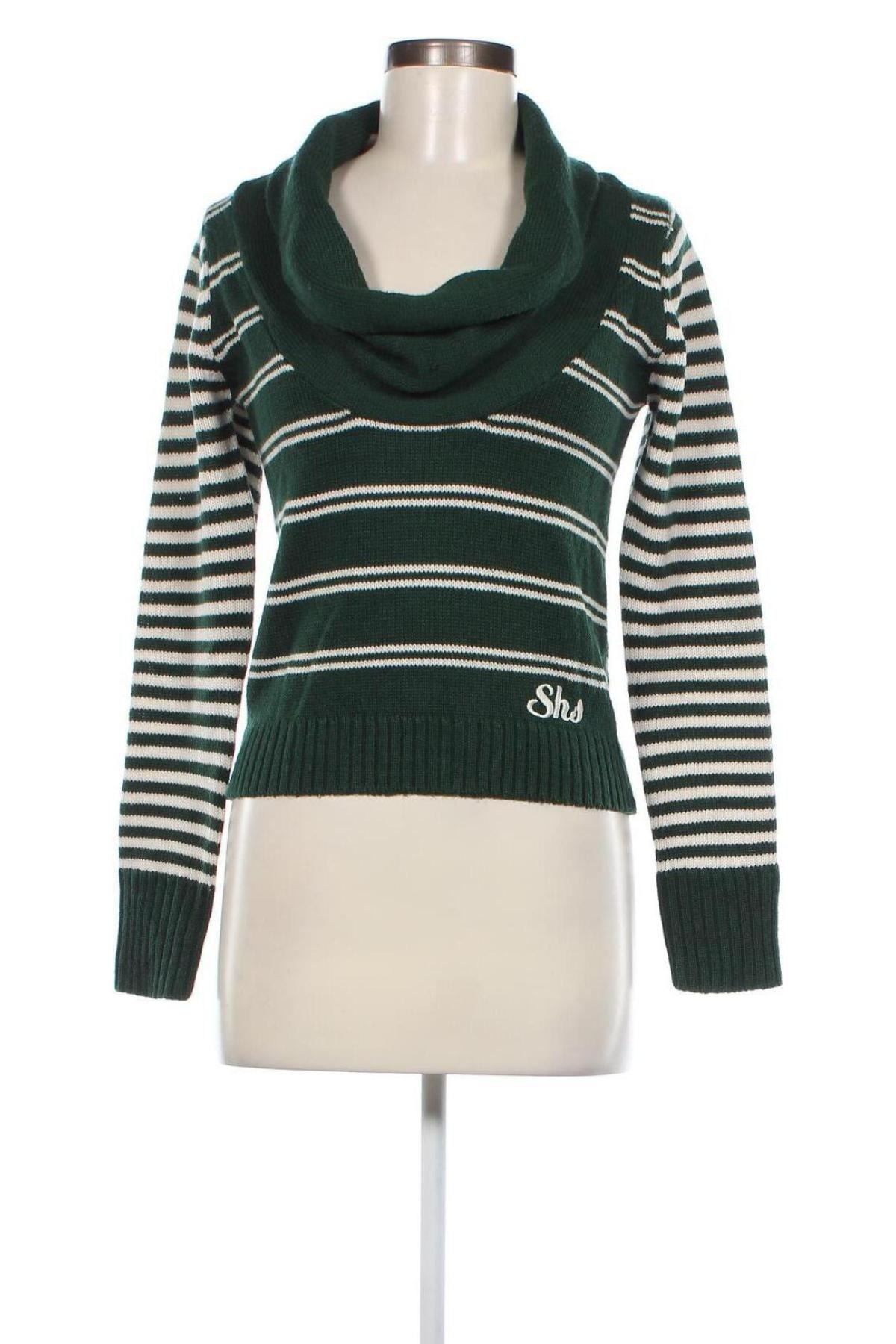 Дамски пуловер Shs, Размер S, Цвят Зелен, Цена 7,25 лв.