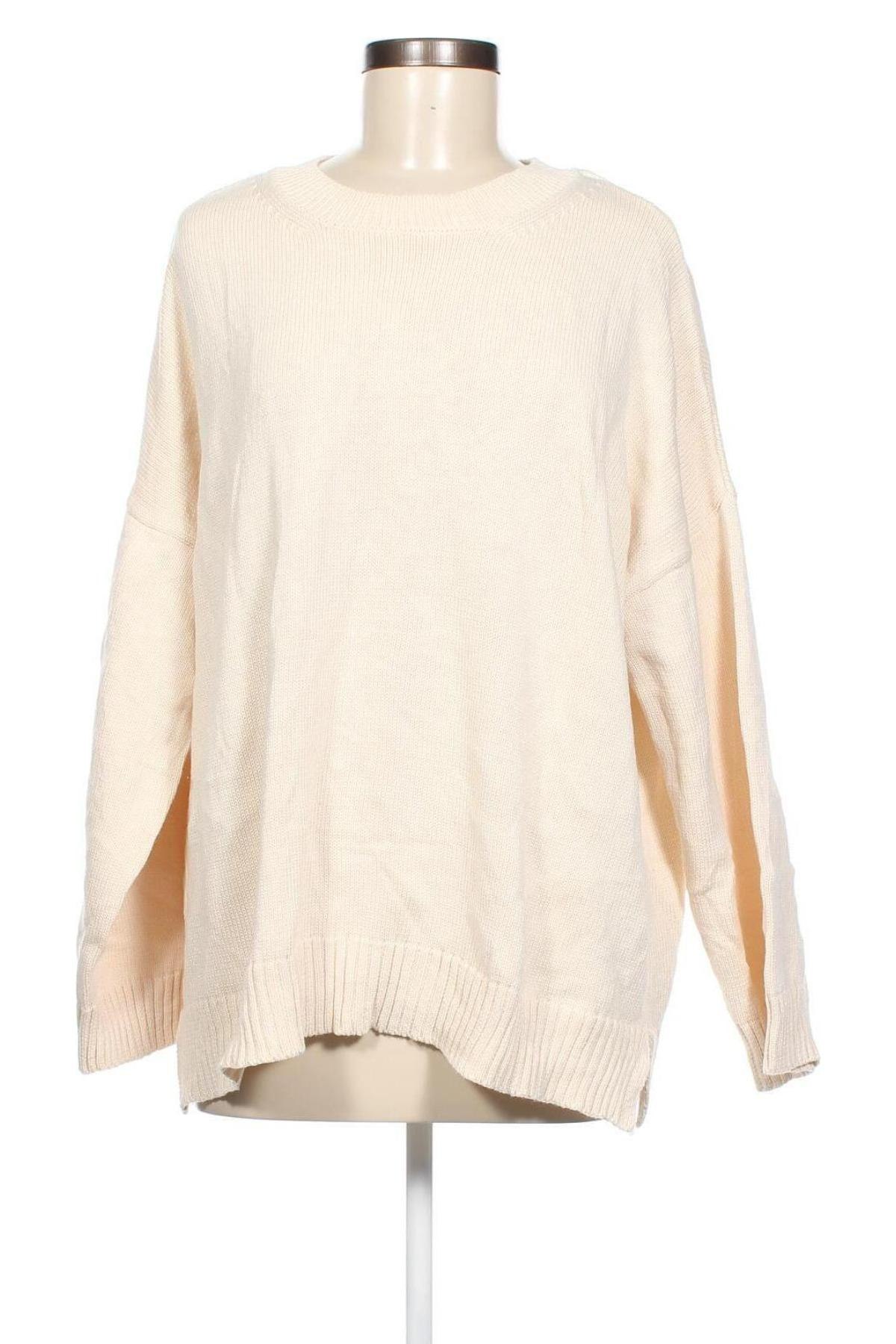 Damenpullover Stradivarius, Größe M, Farbe Ecru, Preis € 7,06