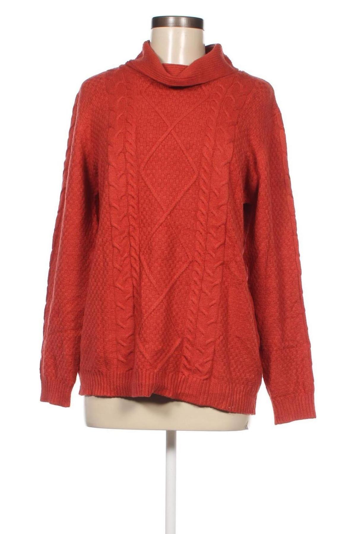 Дамски пуловер Zamba, Размер L, Цвят Оранжев, Цена 8,70 лв.