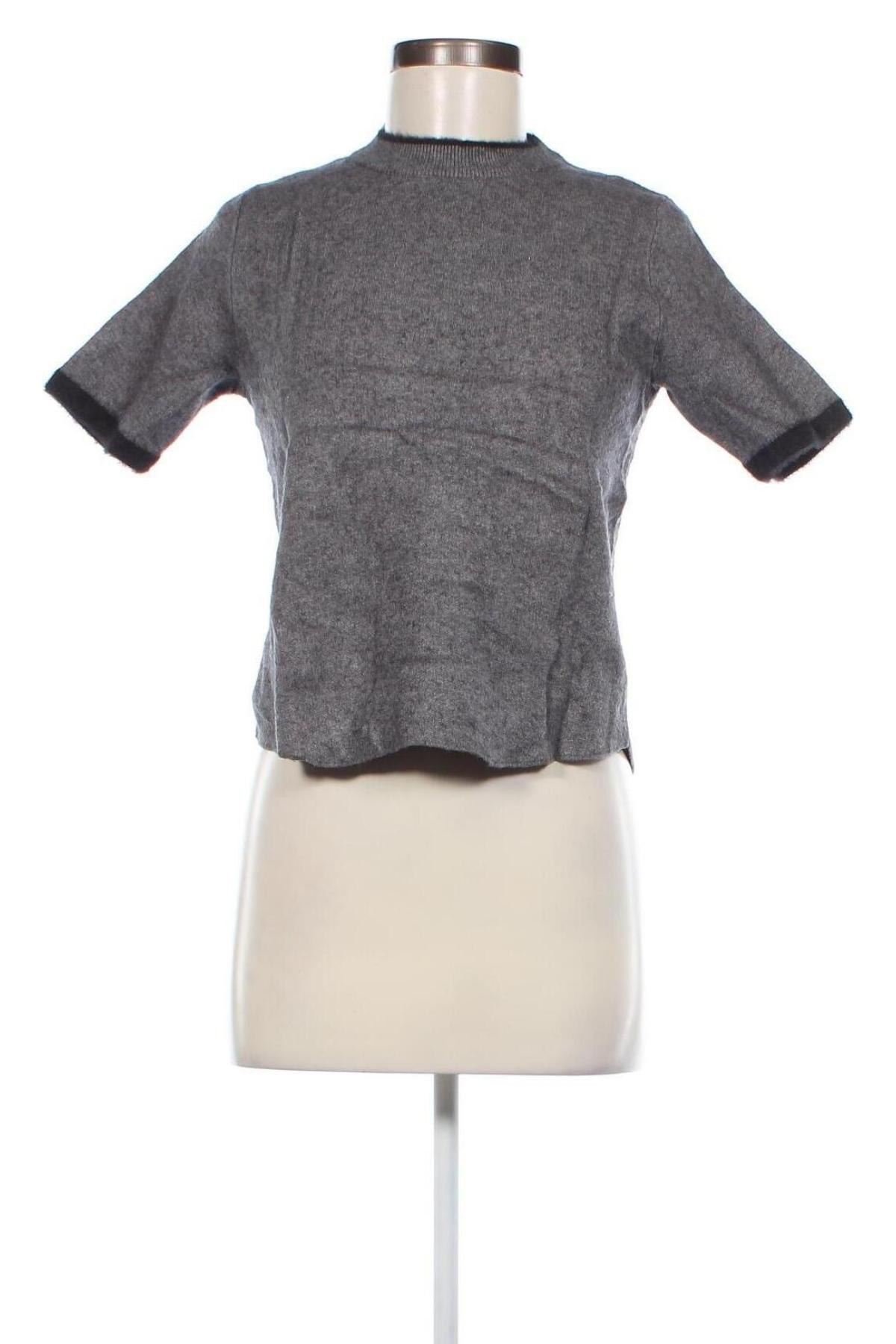 Дамски пуловер Zara Knitwear, Размер M, Цвят Сив, Цена 6,20 лв.