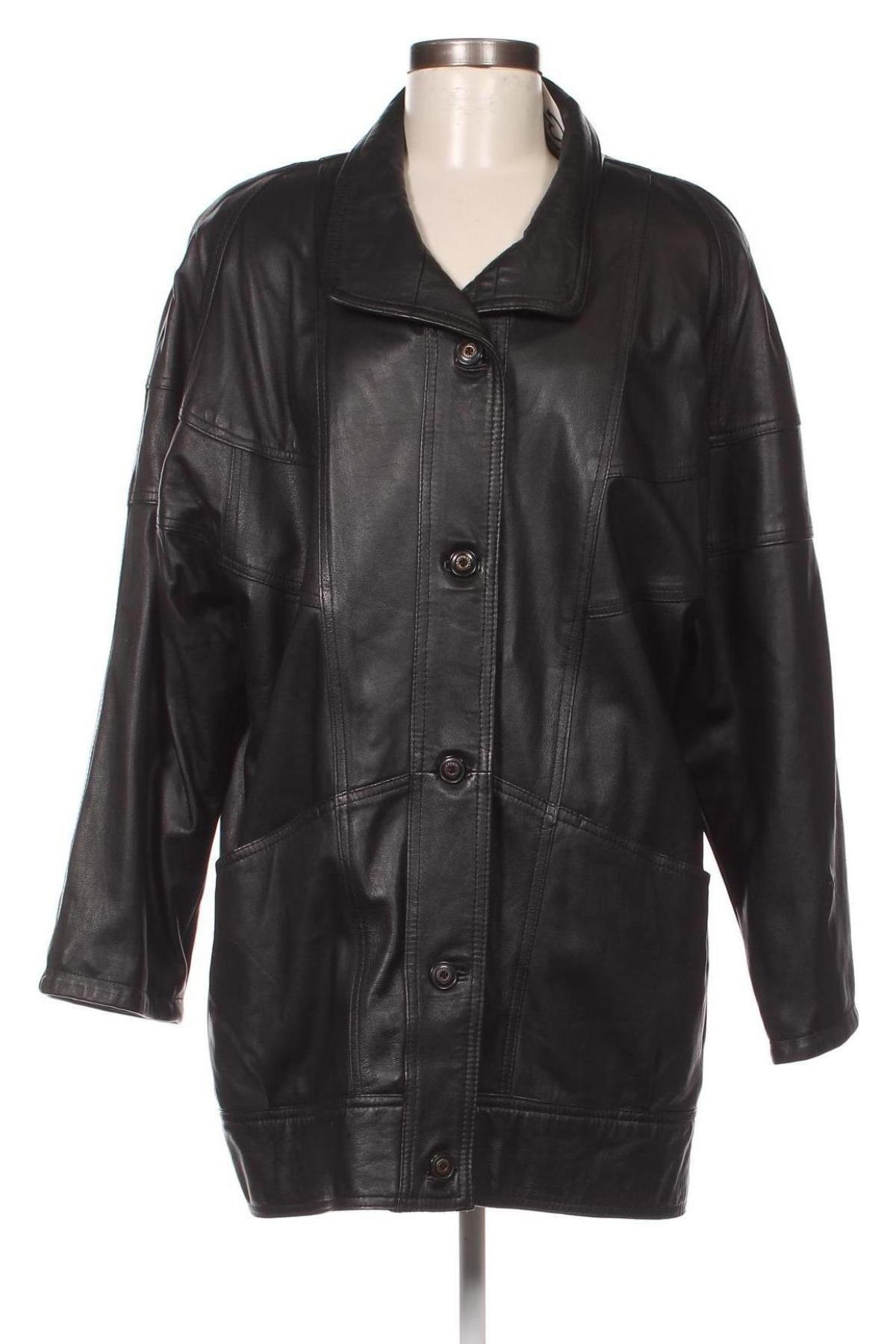 Damen Lederjacke, Größe L, Farbe Schwarz, Preis 28,41 €