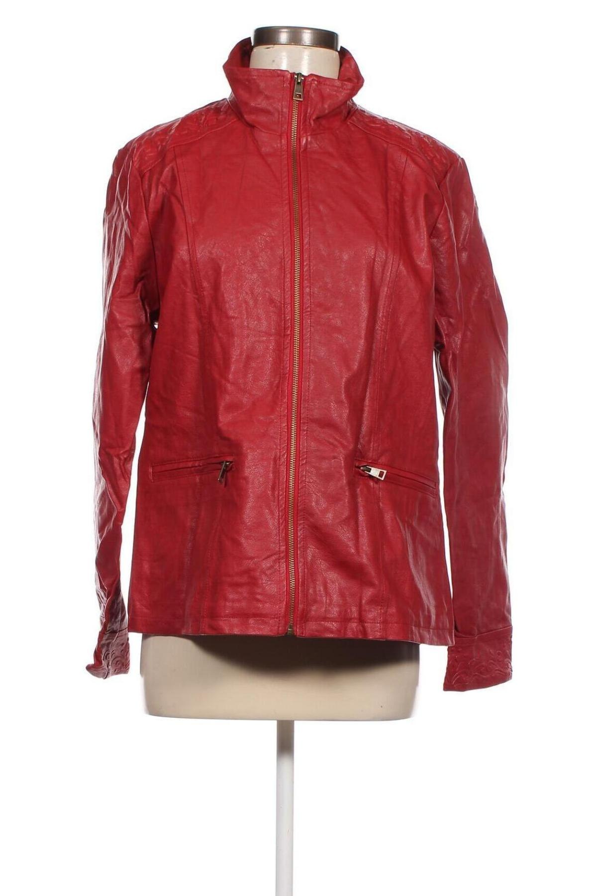 Damen Lederjacke Atlas For Women, Größe M, Farbe Rot, Preis 34,10 €
