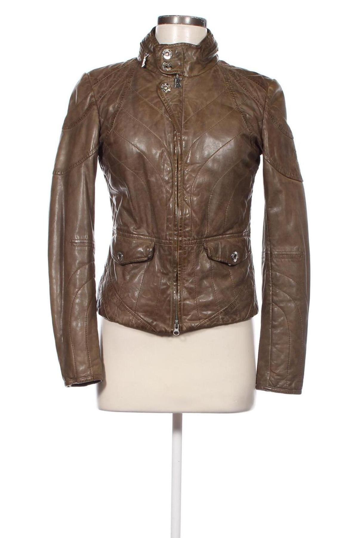 Dámska kožená bunda  Bogner, Veľkosť XS, Farba Zelená, Cena  243,81 €