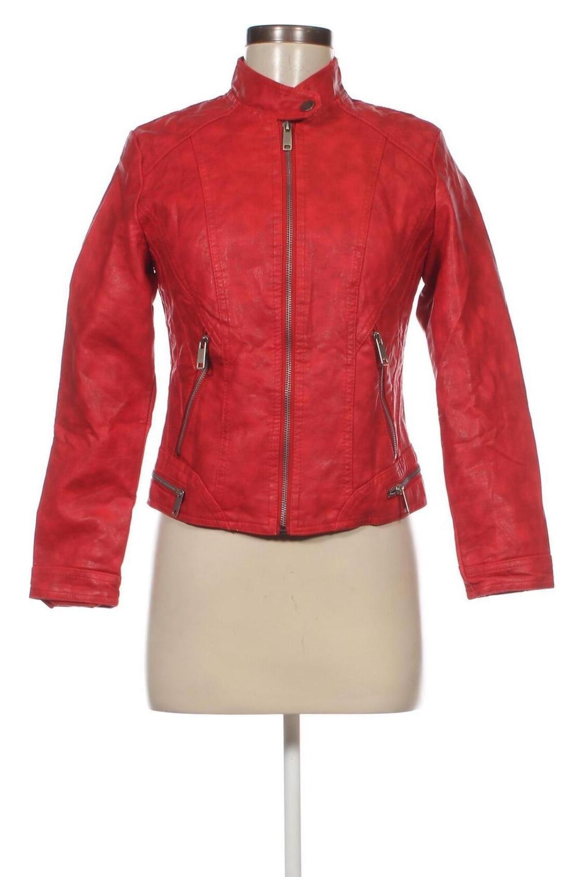 Damen Lederjacke NXH Fashion, Größe S, Farbe Rot, Preis € 47,32