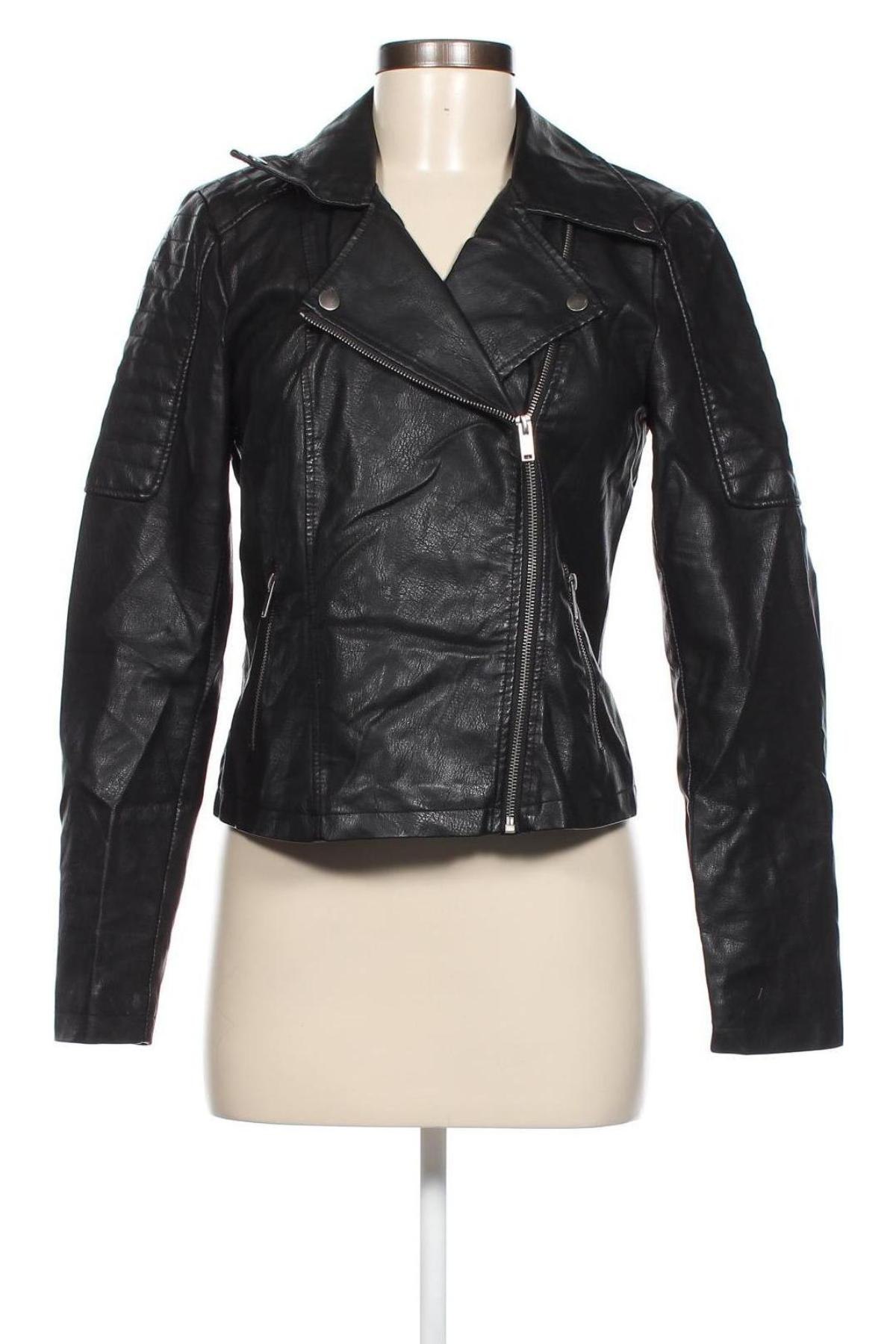 Damen Lederjacke Noisy May, Größe S, Farbe Schwarz, Preis € 13,64