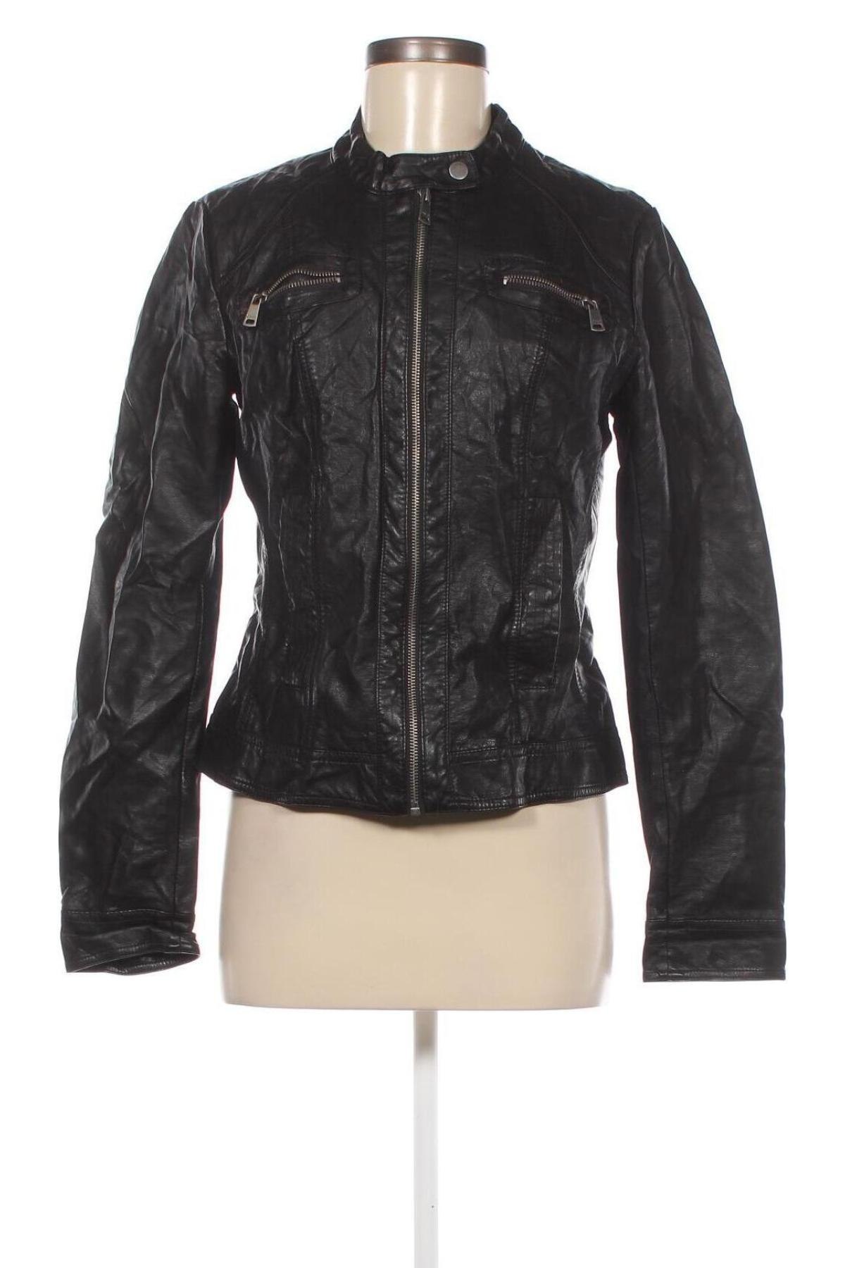 Dámska kožená bunda  ONLY, Veľkosť M, Farba Čierna, Cena  8,22 €