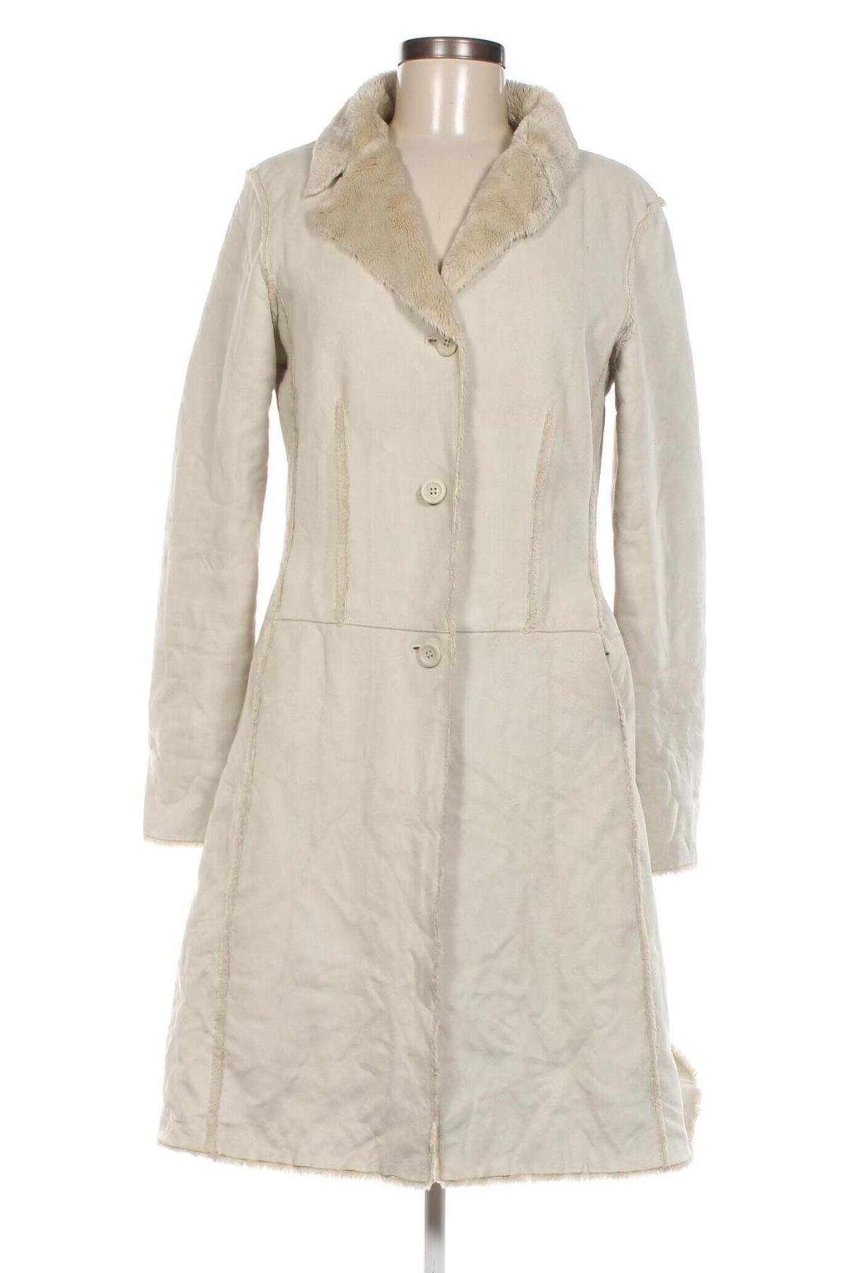 Palton de femei, Mărime S, Culoare Ecru, Preț 158,39 Lei