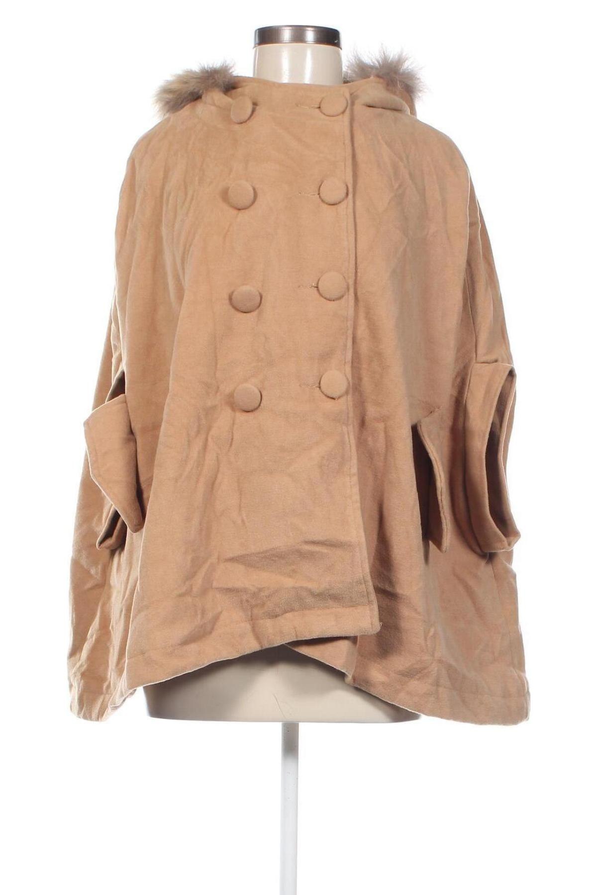 Дамско палто, Размер M, Цвят Бежов, Цена 11,52 лв.
