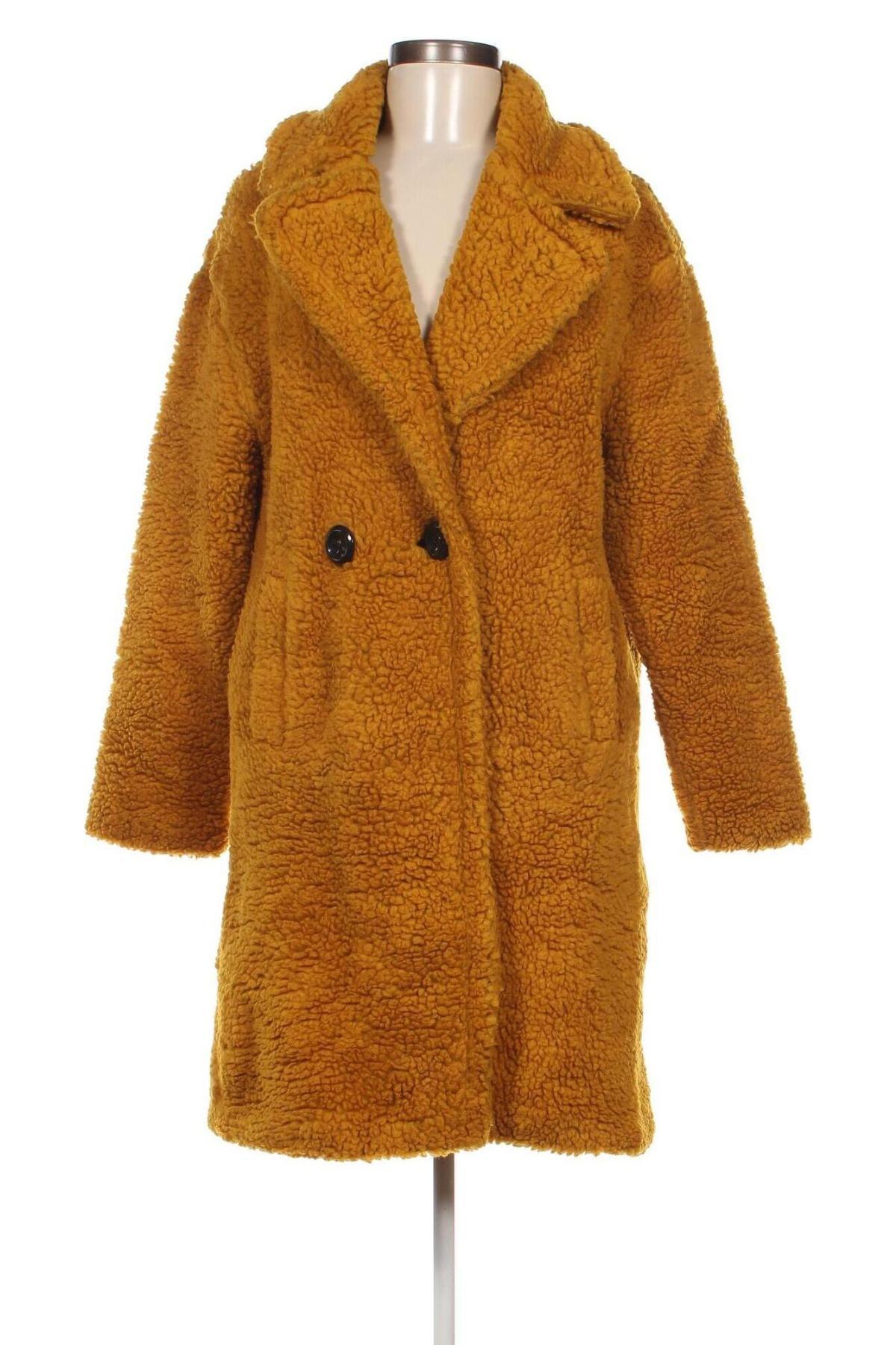 Дамско палто, Размер M, Цвят Жълт, Цена 32,10 лв.